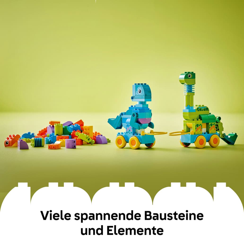 LEGO DUPLO Dinos auf Rädern 3-in-1-Set - Lernspielzeug für Kinder 10451 ...