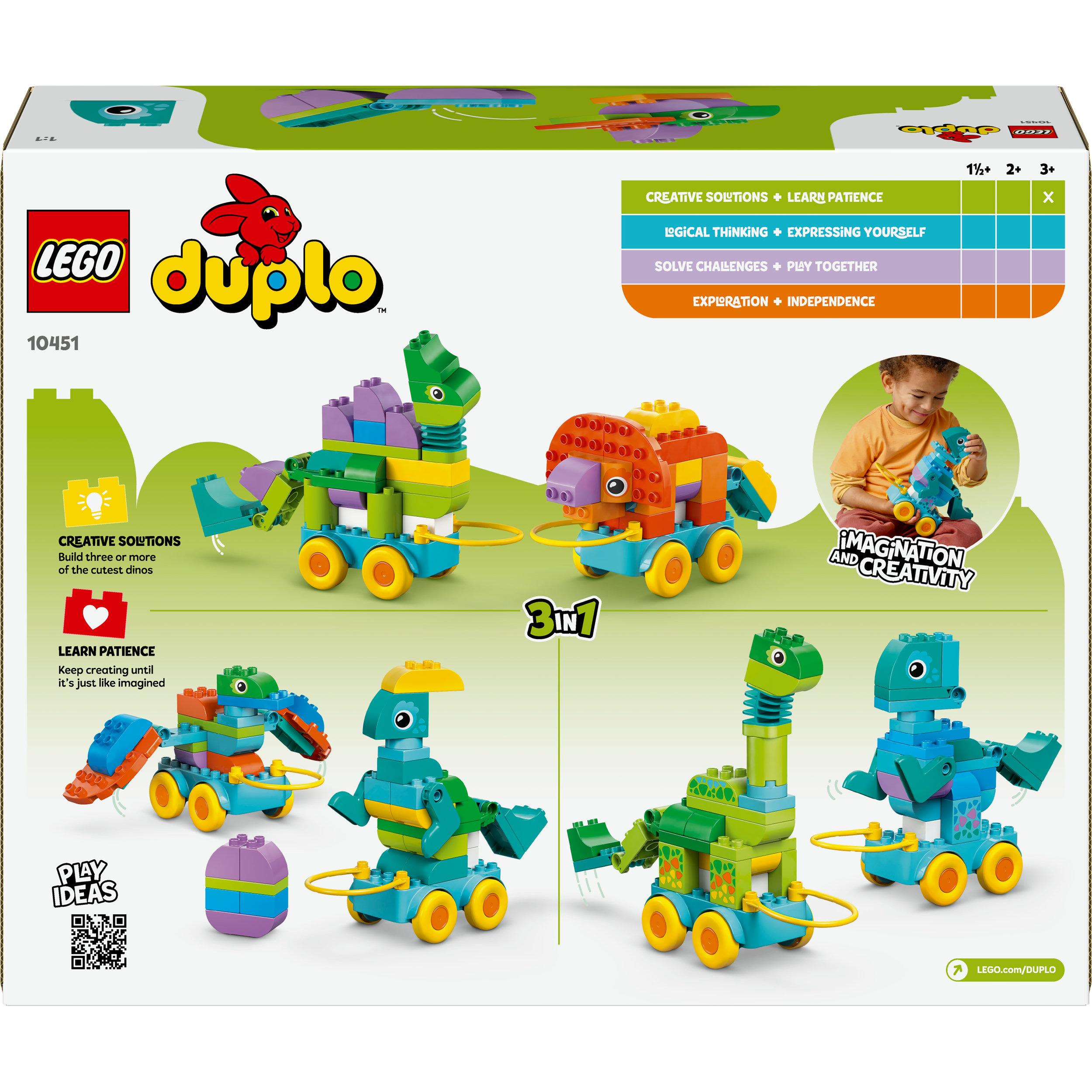 Produktbild LEGO DUPLO Dinos auf Rädern 3-in-1-Set - Lernspielzeug für Kinder 10451 2 von 7