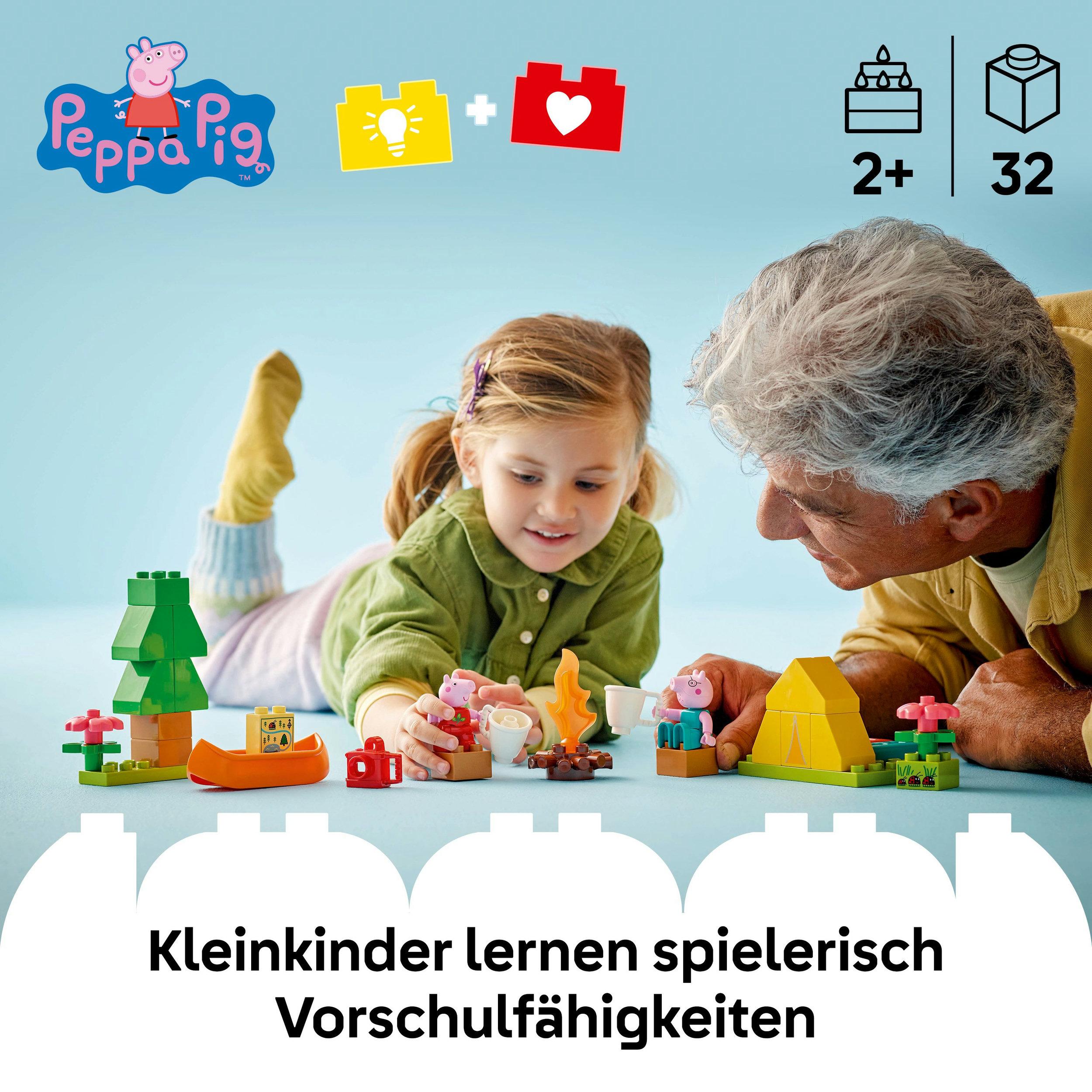 Produktbild LEGO DUPLO Peppa Wutz Campingausflug - Lernspielzeug mit Zelt 10452 7 von 7