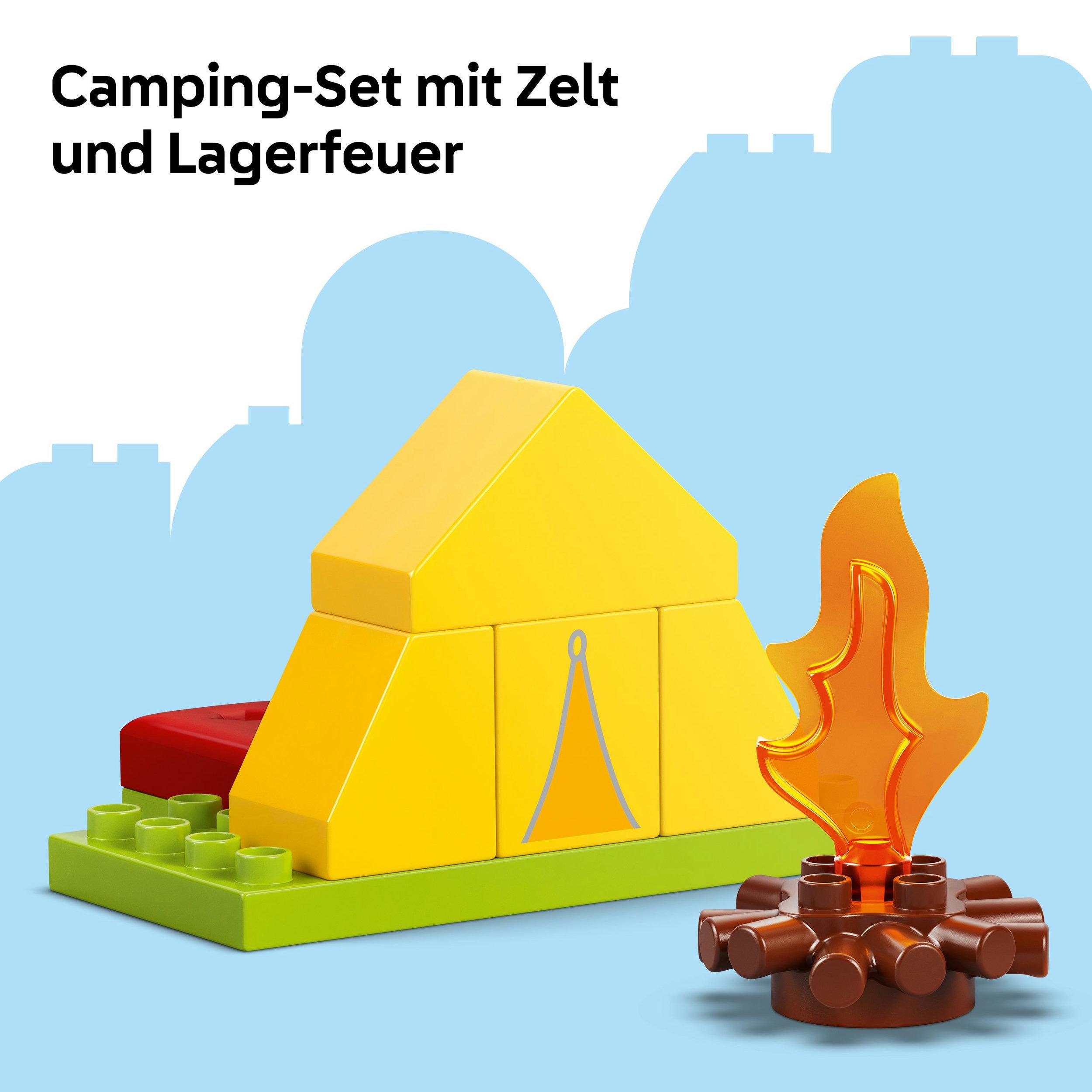Produktbild LEGO DUPLO Peppa Wutz Campingausflug - Lernspielzeug mit Zelt 10452 5 von 7