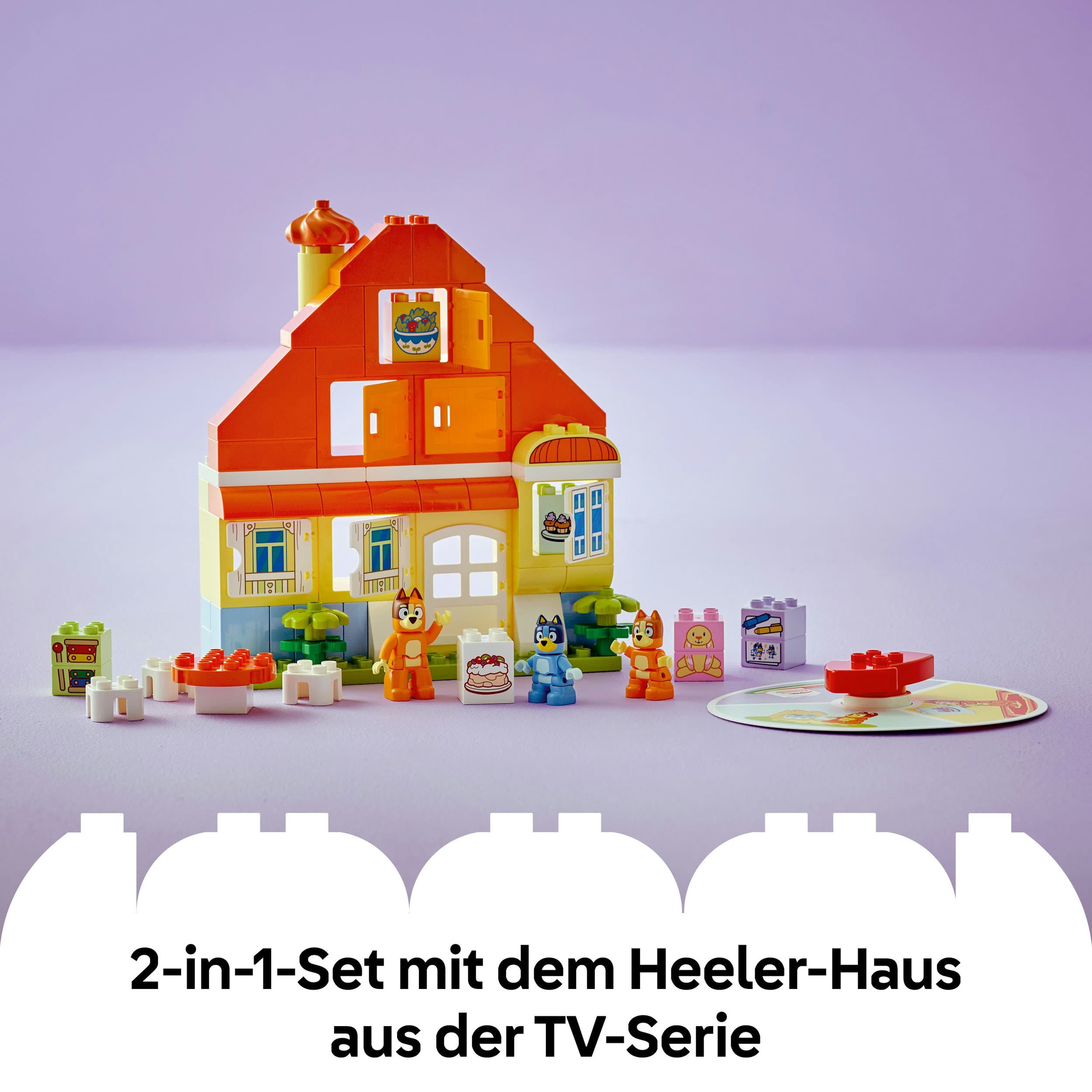 Produktbild LEGO DUPLO Bluey: Blueys Familienhaus mit Memory-Spiel - Spielzeug 10459 5 von 8