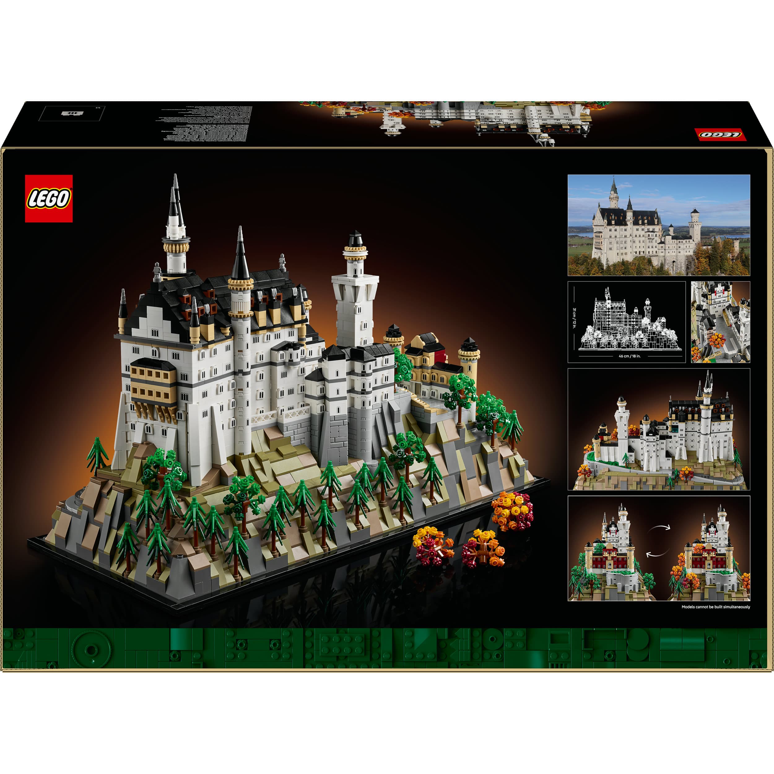 Produktbild LEGO Architecture 21063 Schloss Neuschwanstein, Bastelset Spielzeug 2 von 8