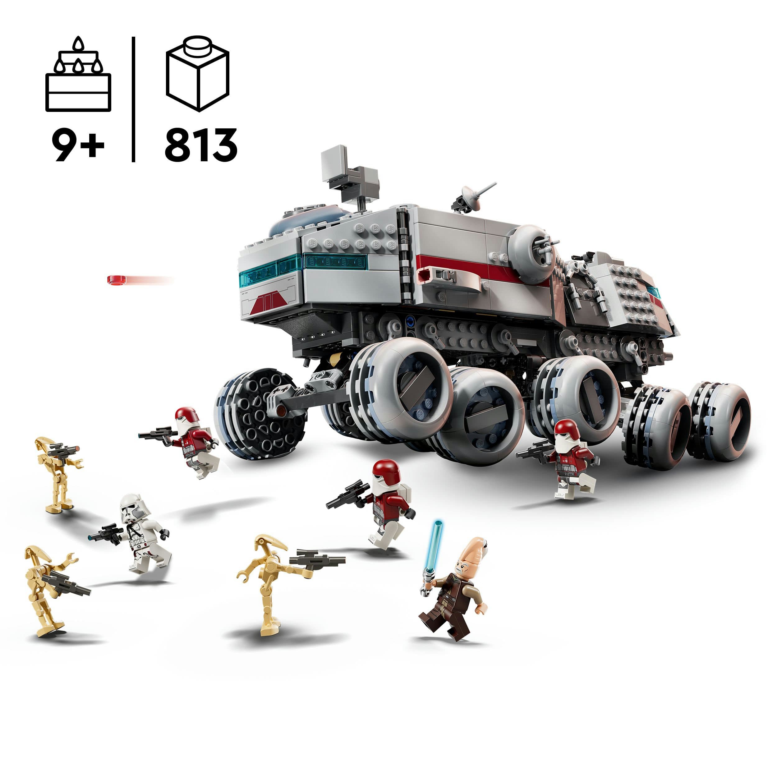 Produktbild LEGO Star Wars 75413 Republikanischer Juggernaut, Lichtschwert, Fahrzeug 6 von 8
