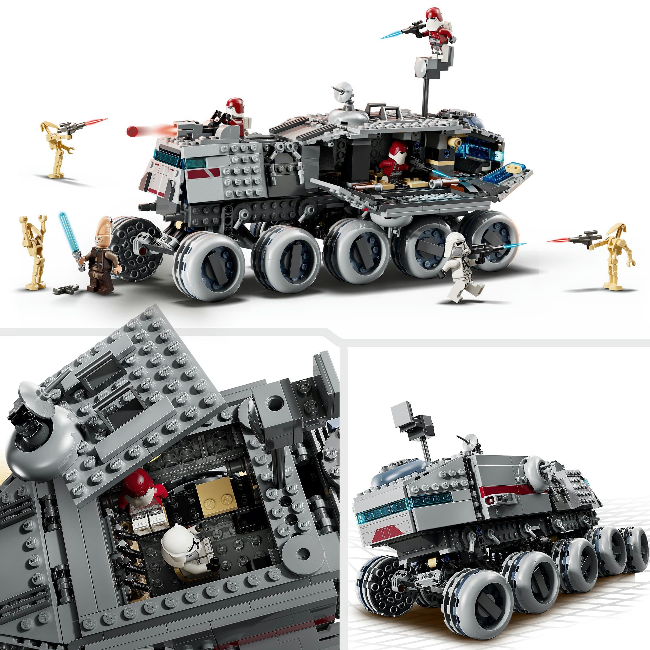 Produktbild LEGO Star Wars 75413 Republikanischer Juggernaut, Lichtschwert, Fahrzeug 5 von 8