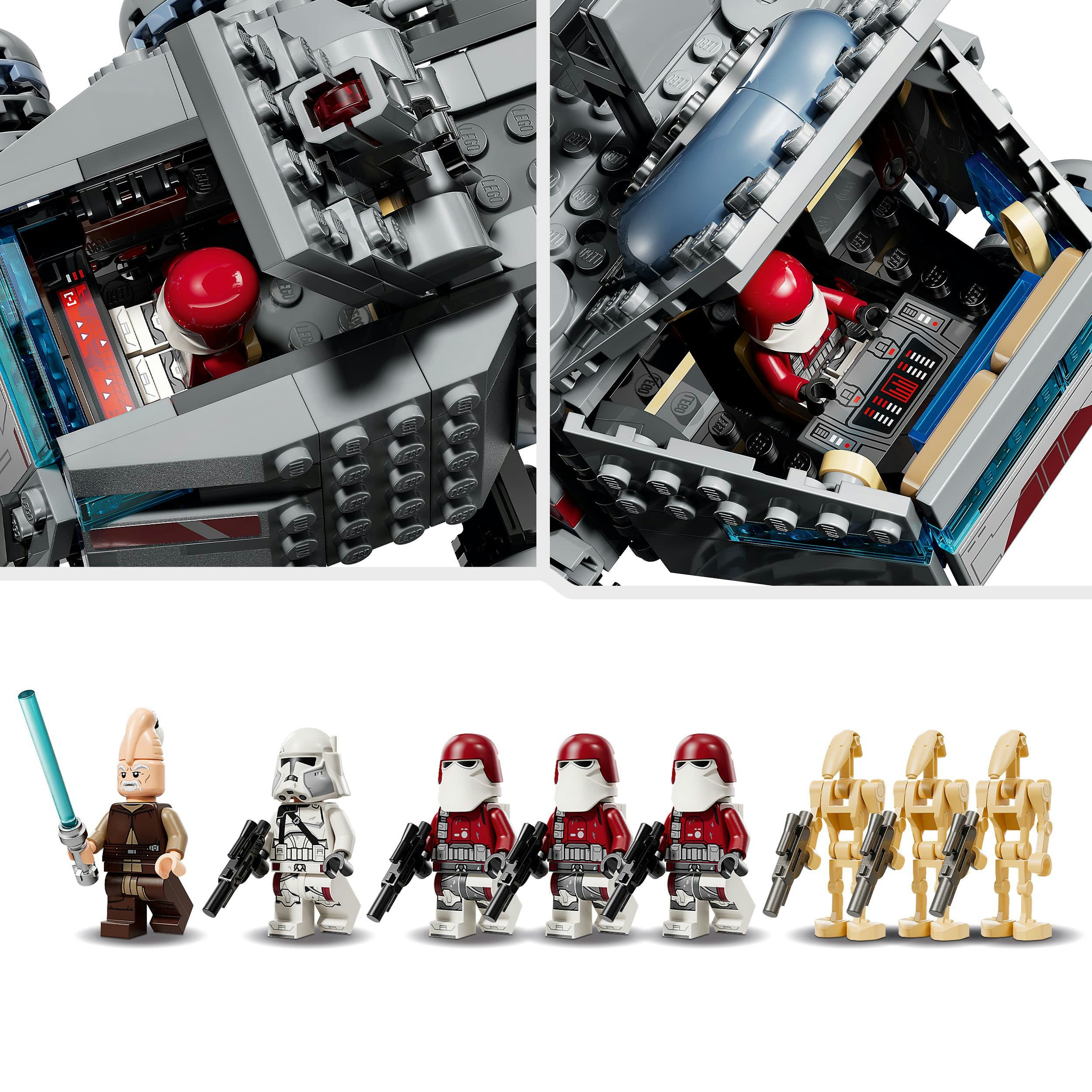 Produktbild LEGO Star Wars 75413 Republikanischer Juggernaut, Lichtschwert, Fahrzeug 4 von 8
