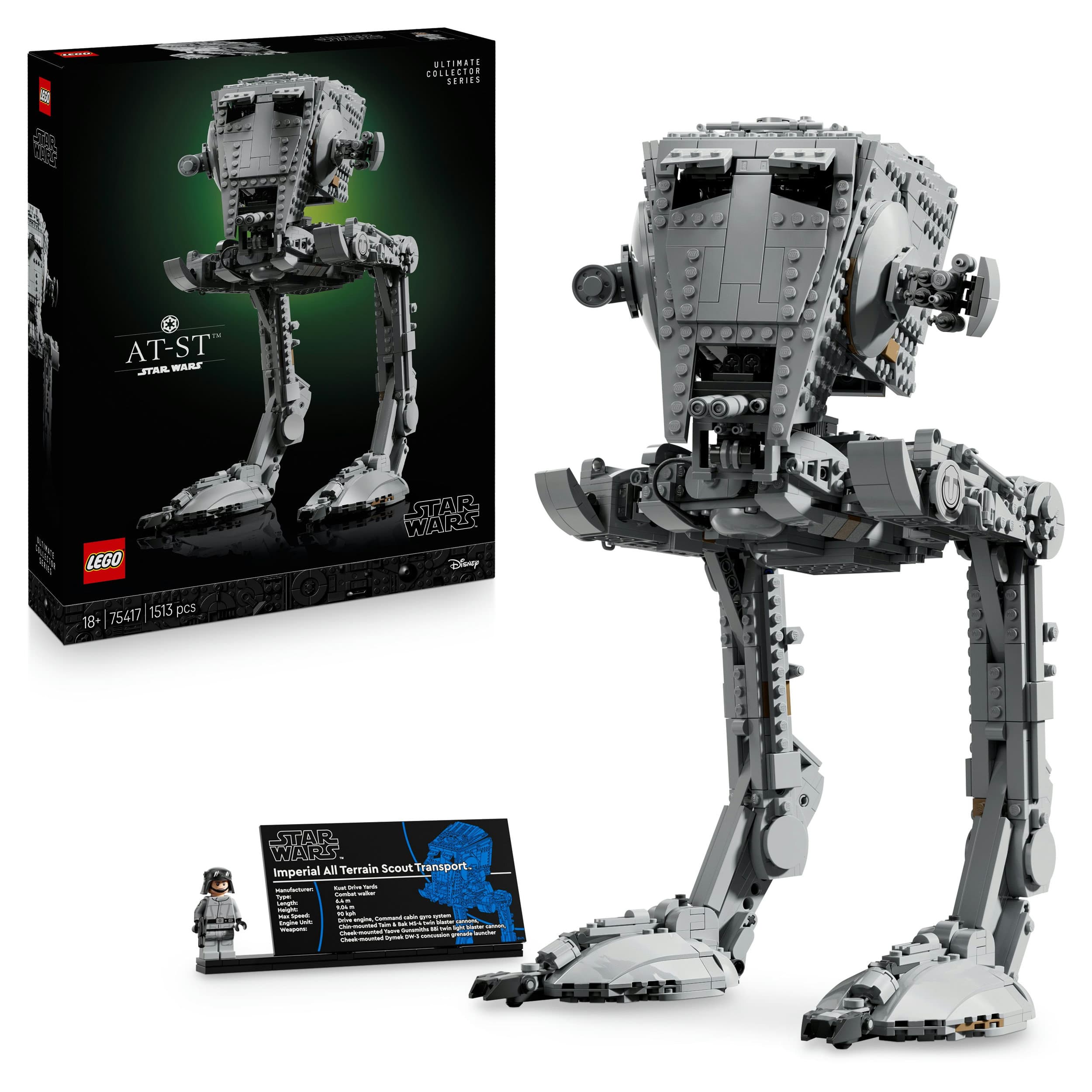 LEGO Star Wars 75417 AT-ST Kampfläufer, Konstruktionsspielzeug, Geschenk