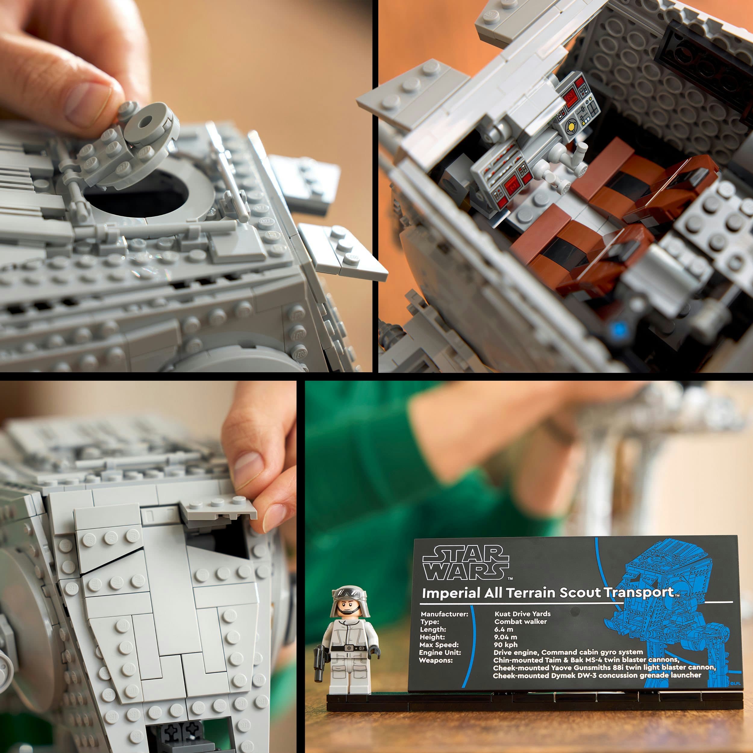 Produktbild LEGO Star Wars 75417 AT-ST Kampfläufer, Konstruktionsspielzeug, Geschenk 3 von 8