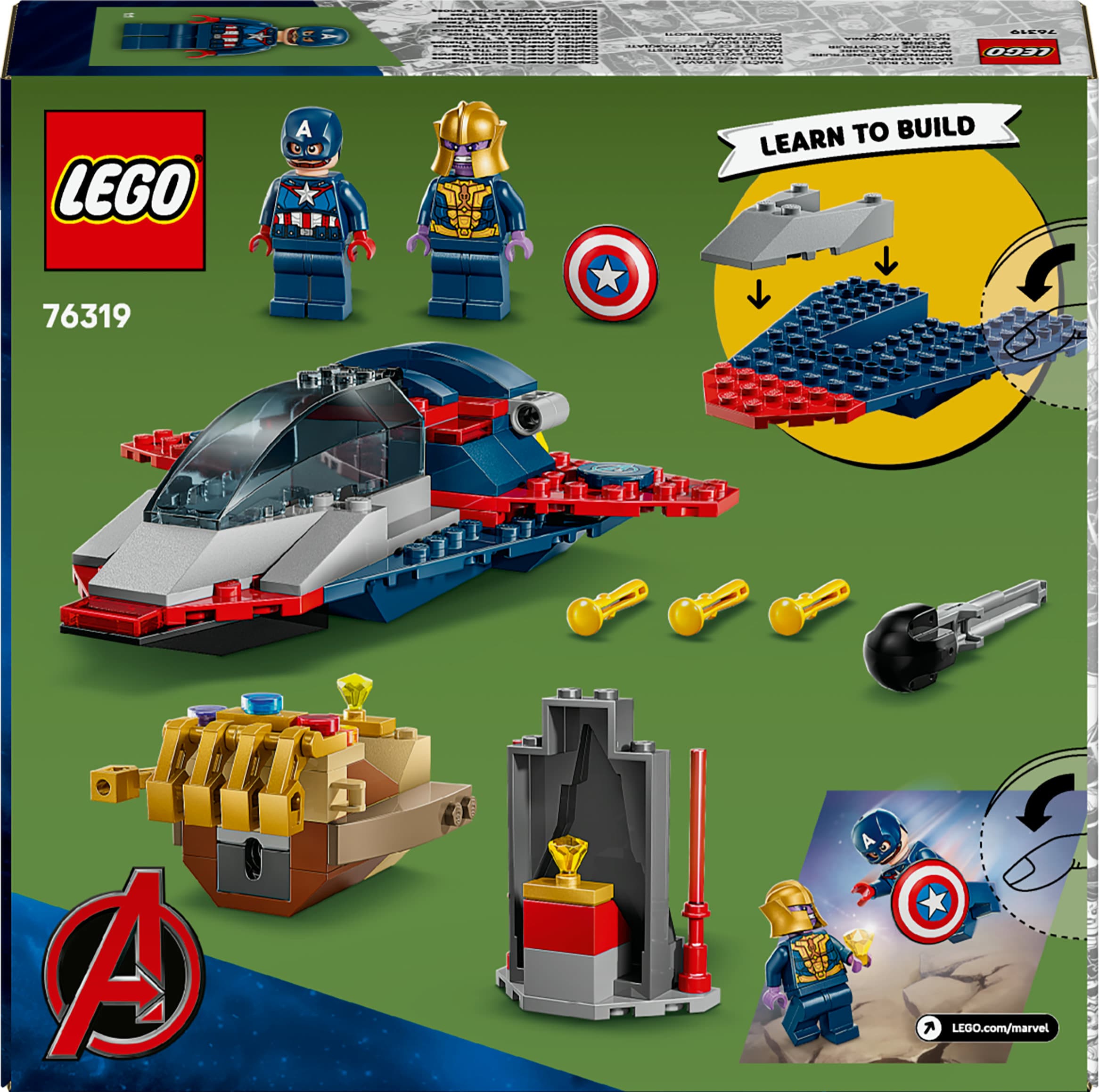 Produktbild LEGO ǀ Marvel 76319 Captain America vs. Thanos, Superhelden Spielzeug 2 von 8