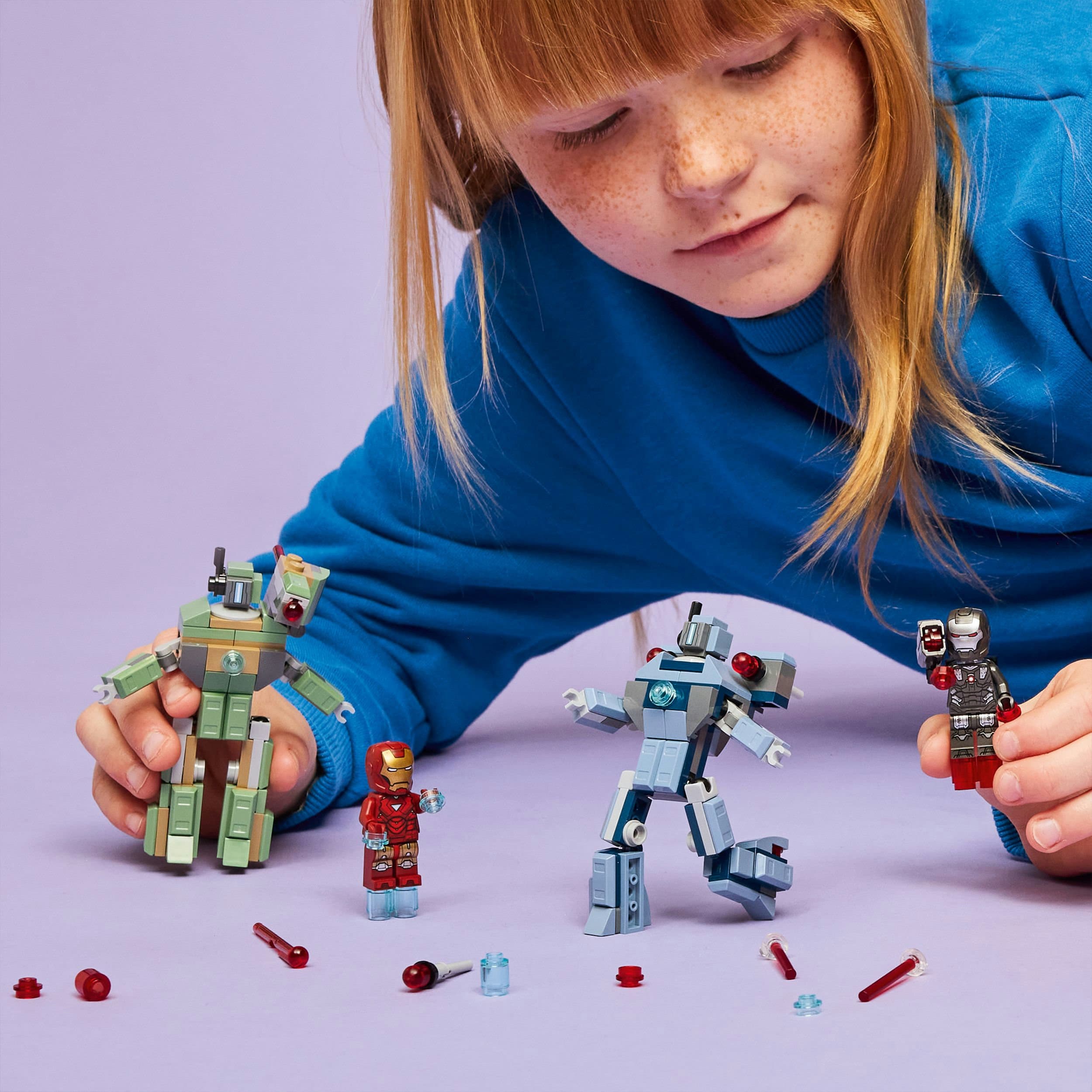 Produktbild LEGO ǀ Marvel 76320 Iron Man & War Machine vs. Hammer-Drohnen, Spielzeug 7 von 8