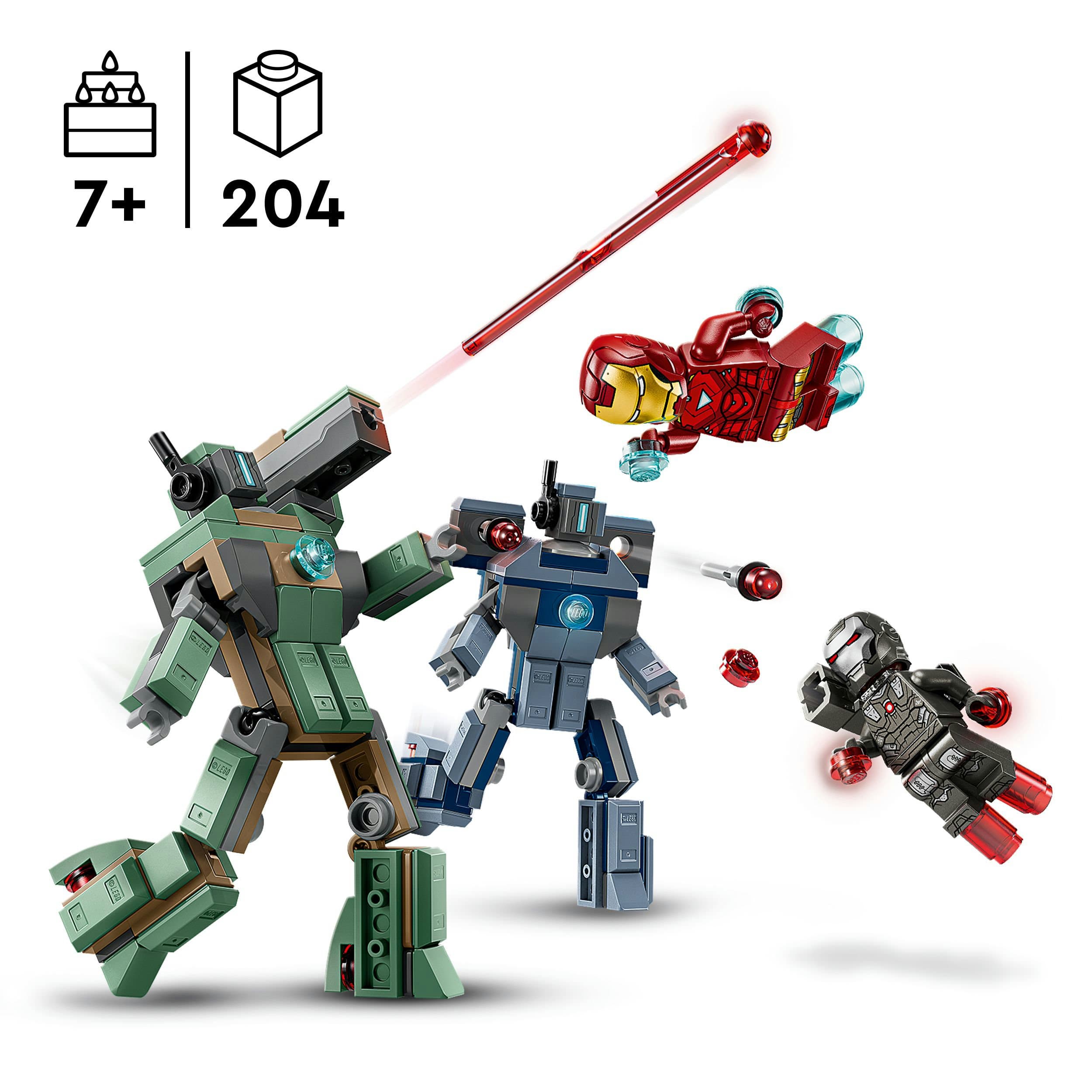 Produktbild LEGO ǀ Marvel 76320 Iron Man & War Machine vs. Hammer-Drohnen, Spielzeug 6 von 8