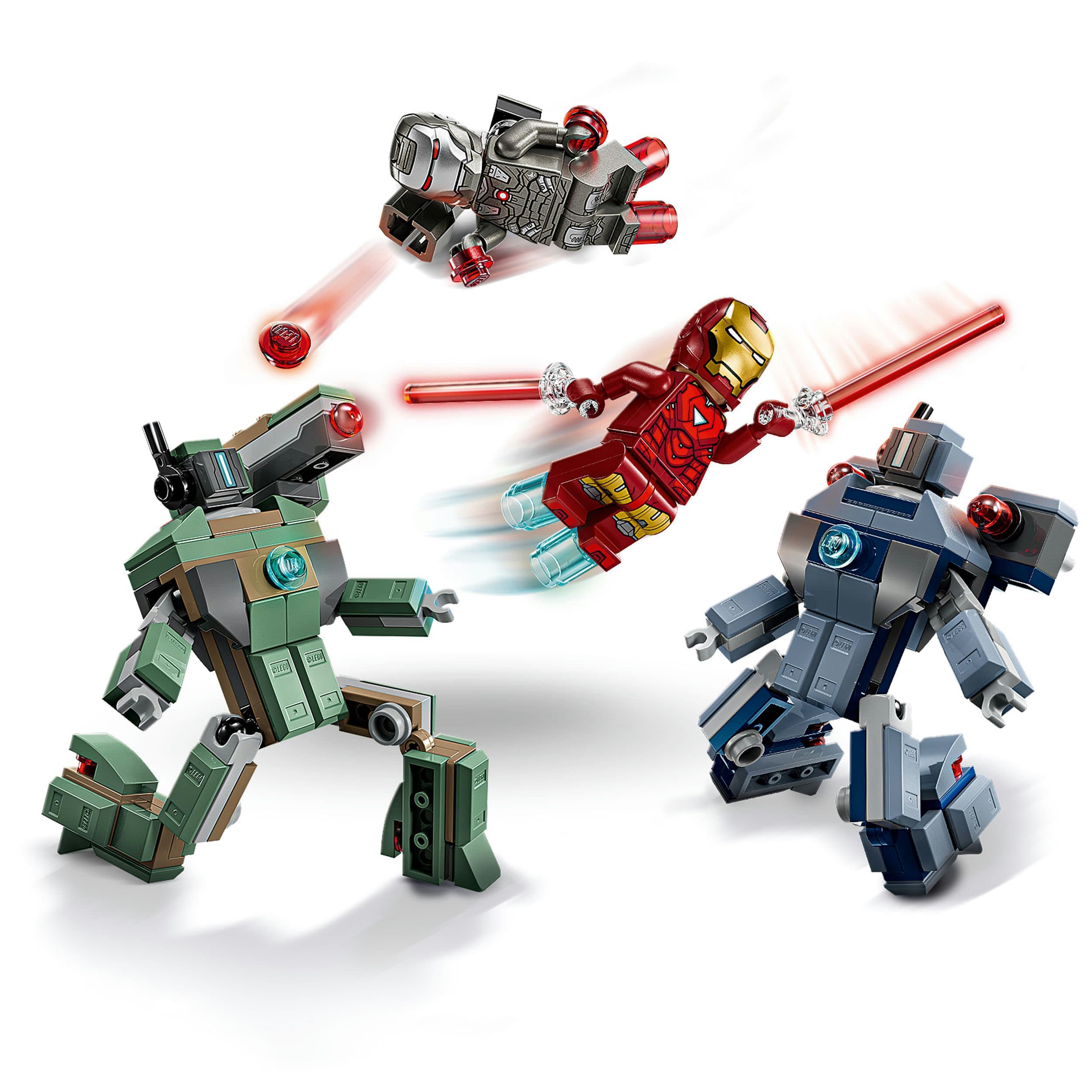 Produktbild LEGO ǀ Marvel 76320 Iron Man & War Machine vs. Hammer-Drohnen, Spielzeug 5 von 8