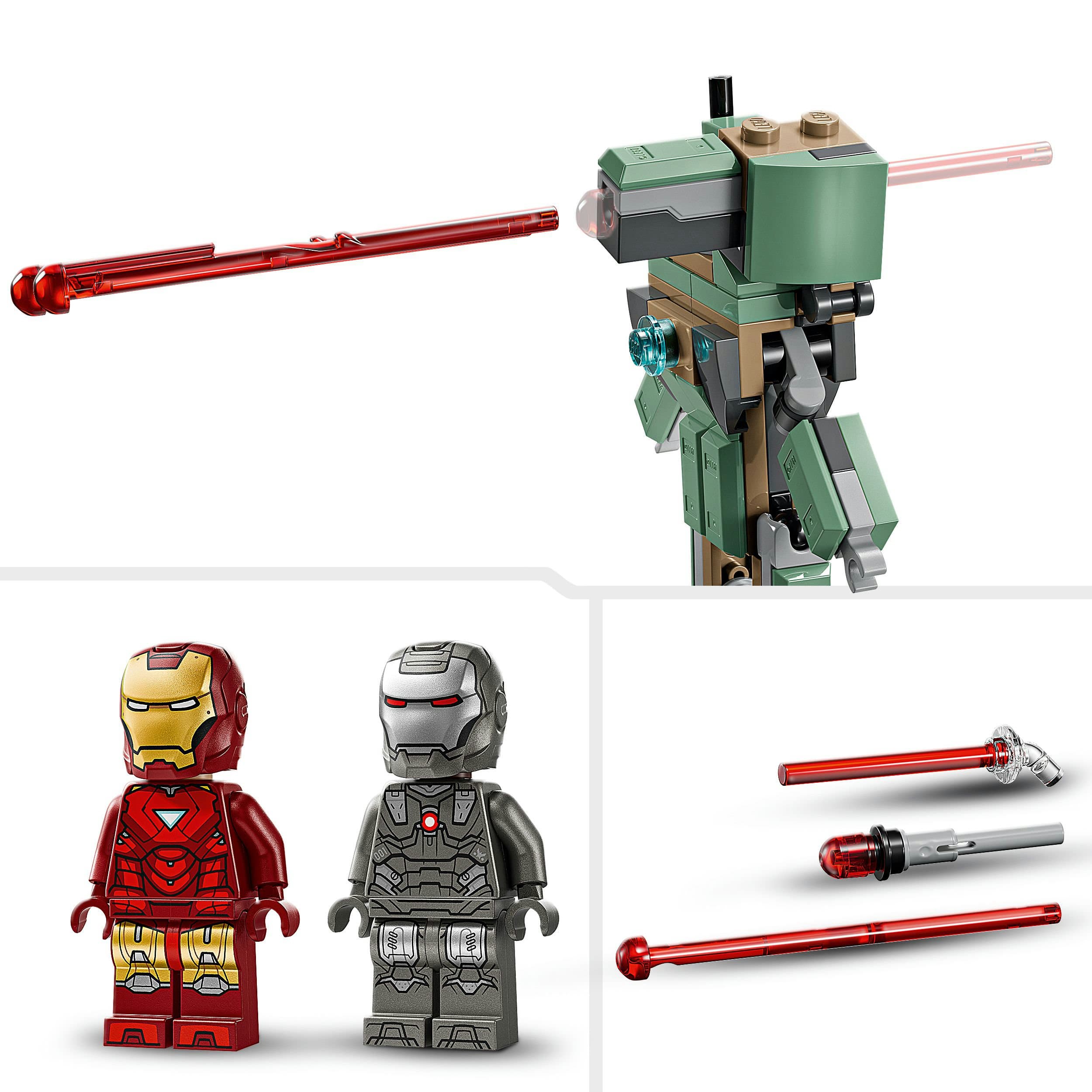 Produktbild LEGO ǀ Marvel 76320 Iron Man & War Machine vs. Hammer-Drohnen, Spielzeug 4 von 8