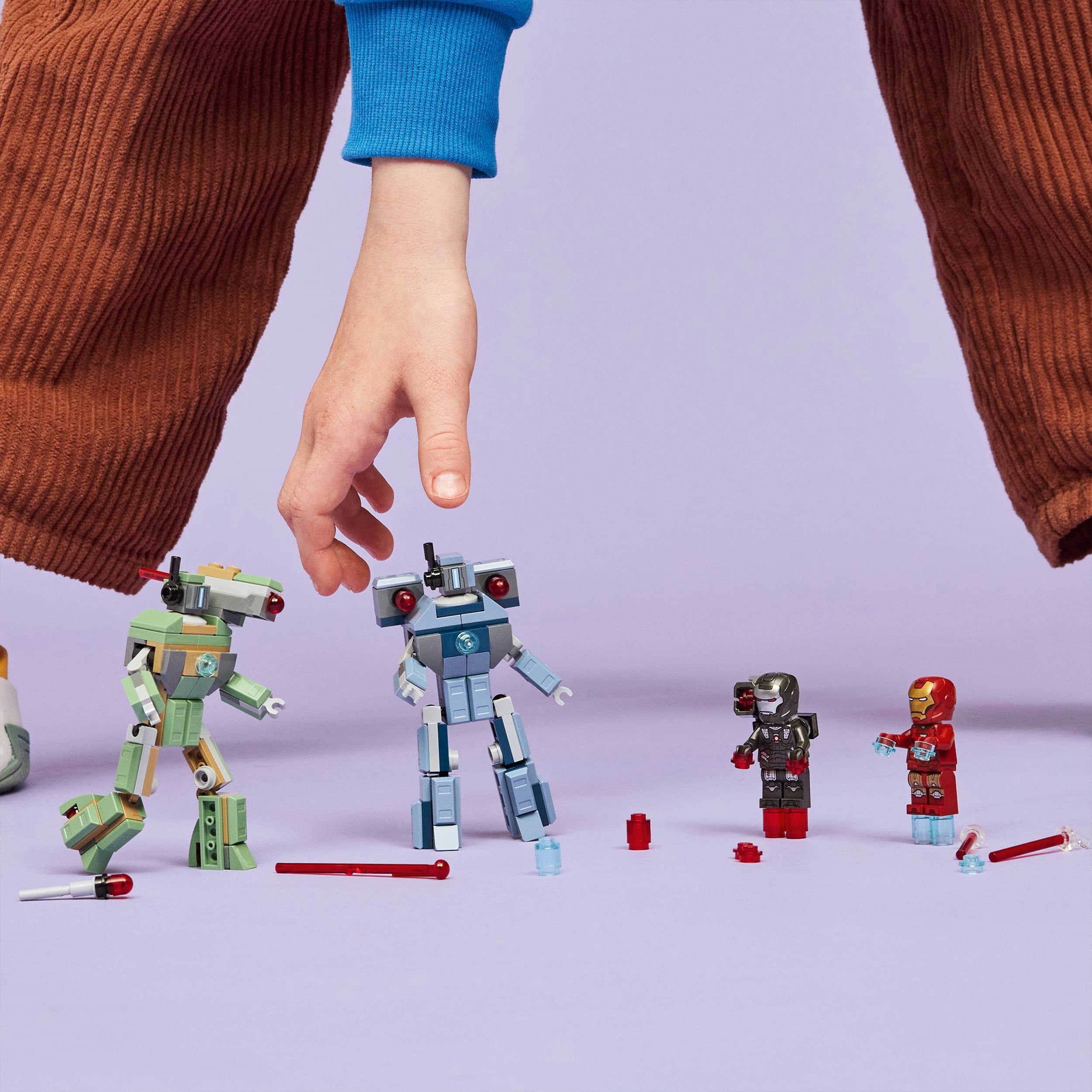 Produktbild LEGO ǀ Marvel 76320 Iron Man & War Machine vs. Hammer-Drohnen, Spielzeug 3 von 8