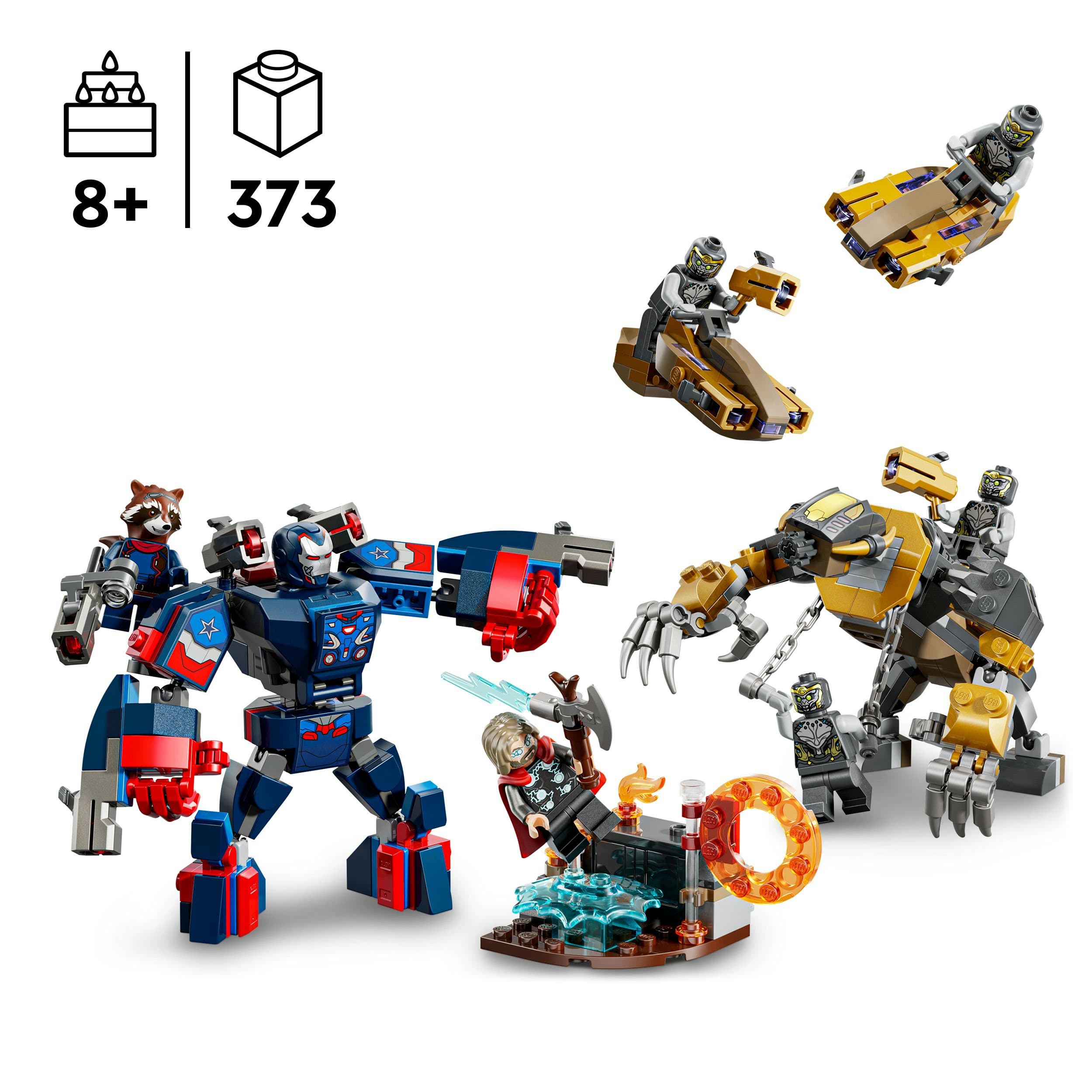 Produktbild LEGO ǀ Marvel 76322 Avengers: Endgame Thor vs. Chitaur, Spielzeug 6 von 8