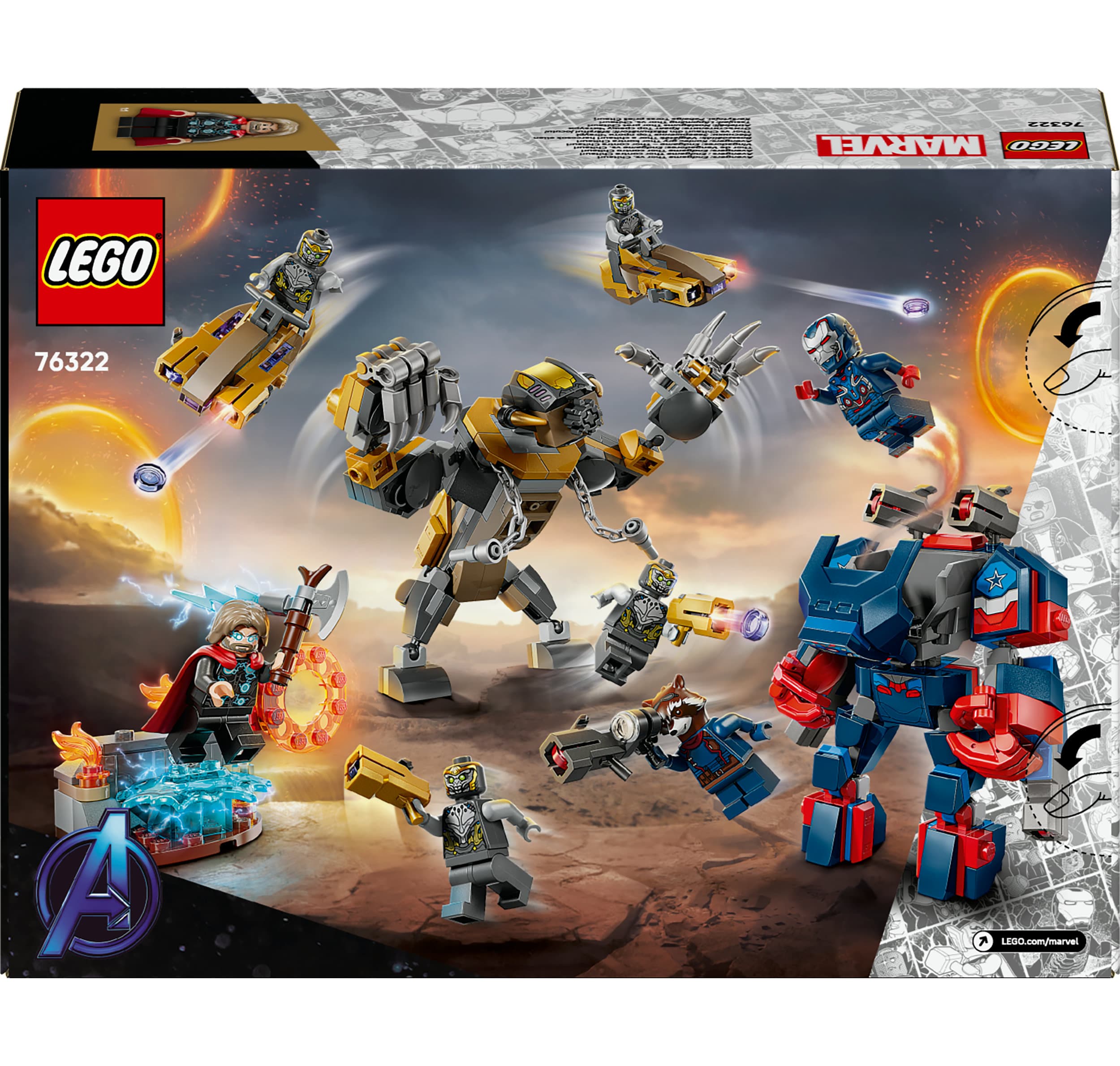 Produktbild LEGO ǀ Marvel 76322 Avengers: Endgame Thor vs. Chitaur, Spielzeug 2 von 8
