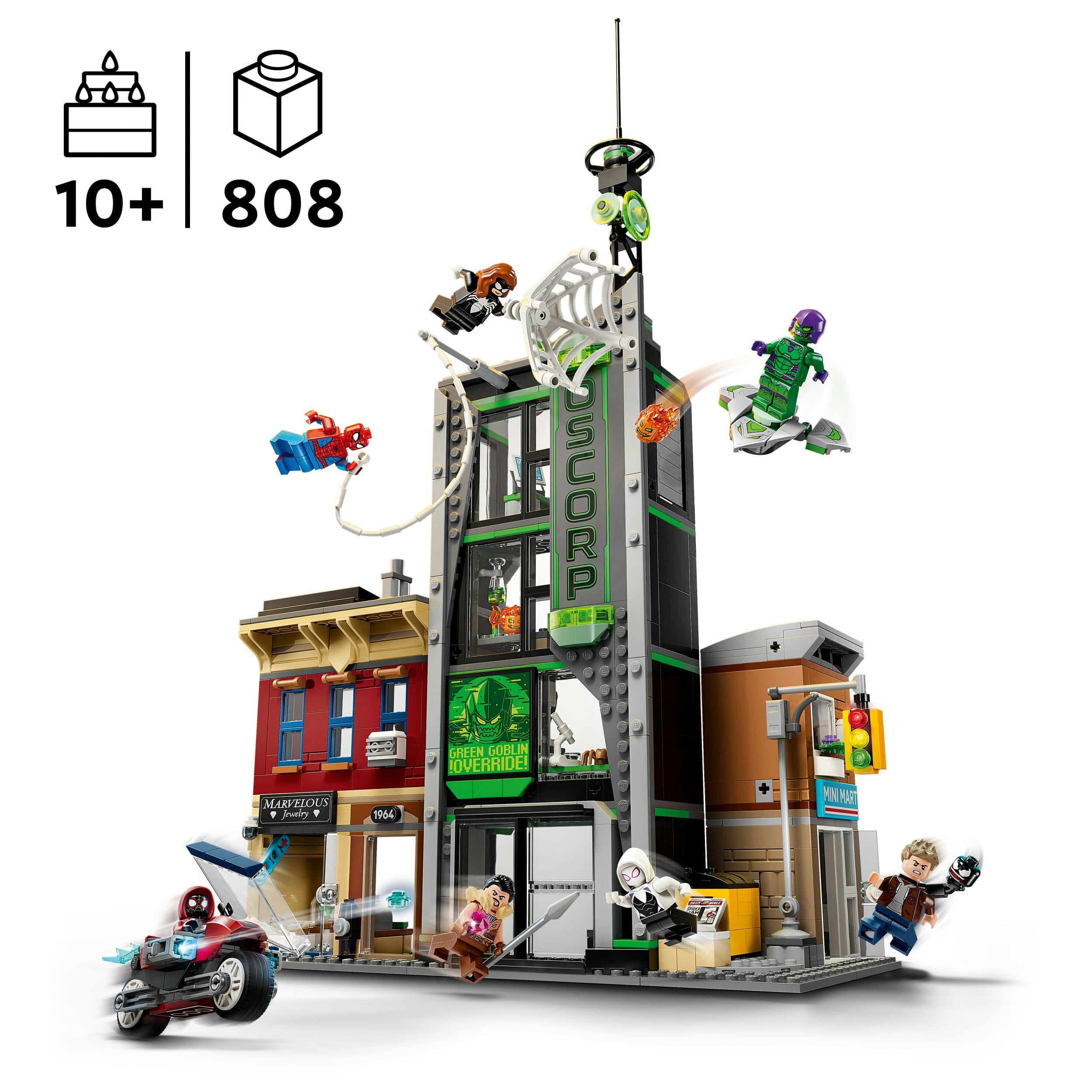 Produktbild LEGO ǀ Marvel 76324 Spider-Man vs. Oscorp, Superhelden Spielzeug Kinder 6 von 8