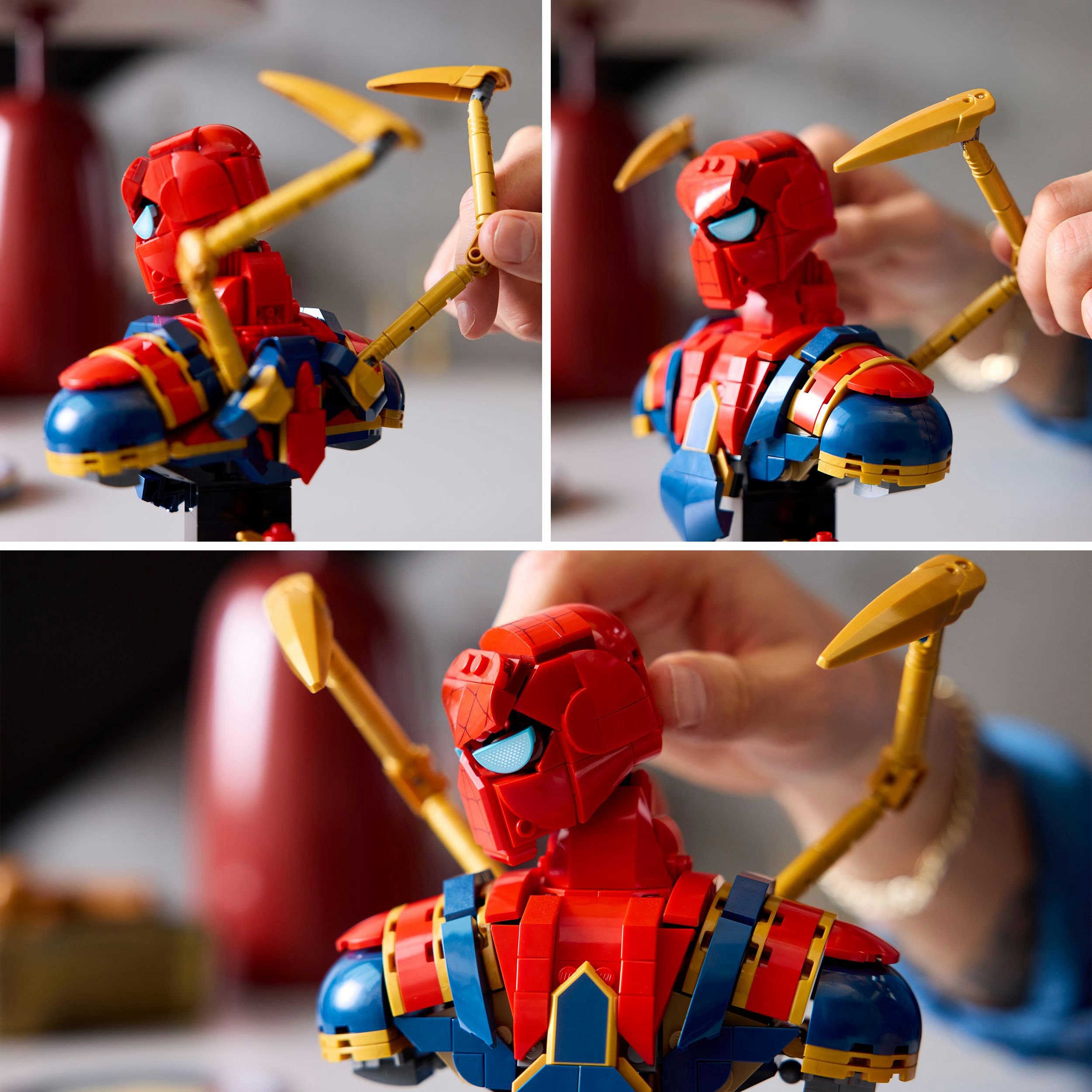 Produktbild LEGO Marvel Iron Spider-Man Büste, Superhelden Set zum Sammeln 76326 4 von 8