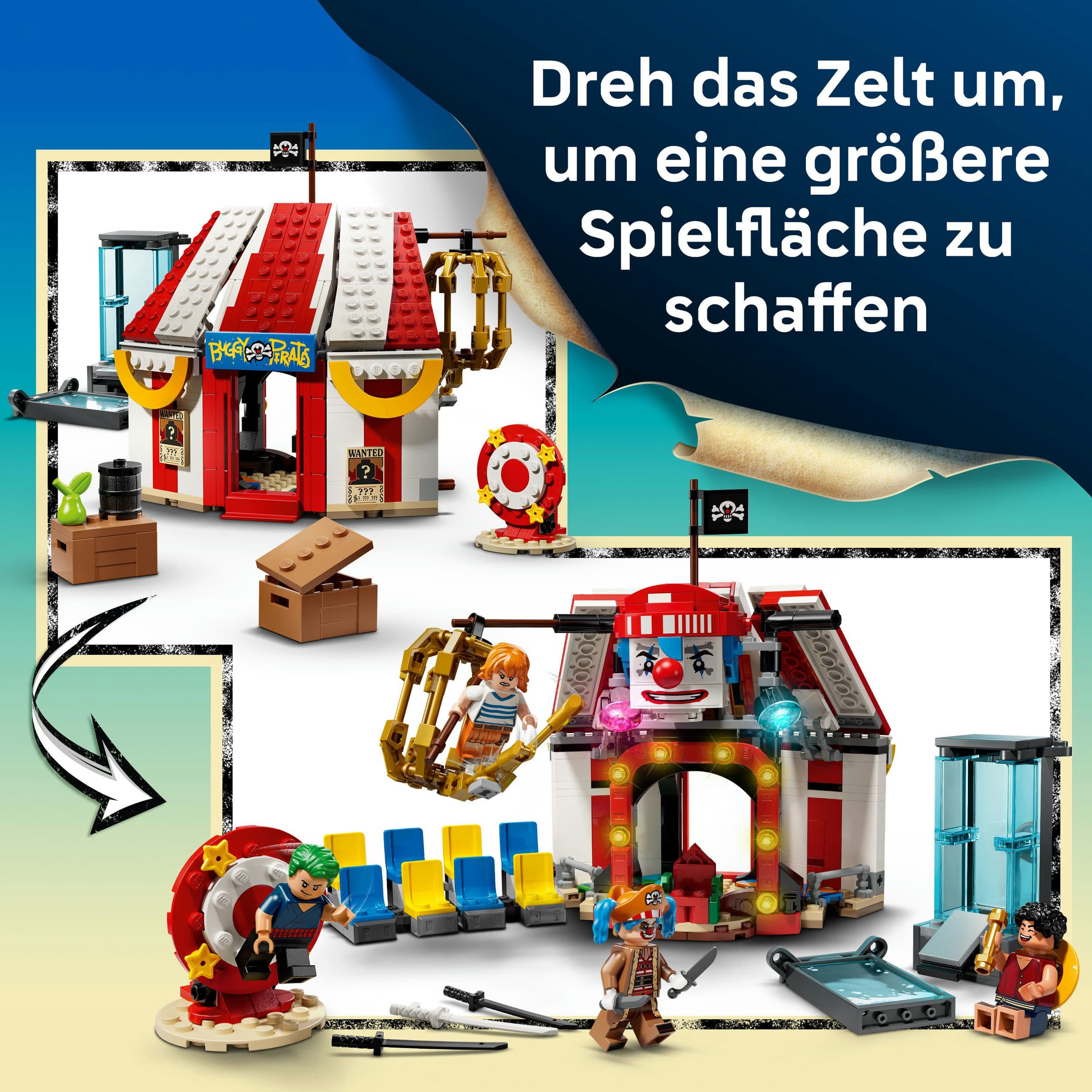Produktbild LEGO ONE PIECE 75637 Zirkuszelt von Buggy dem Clown, Spiel ab 8 Jahren 6 von 8