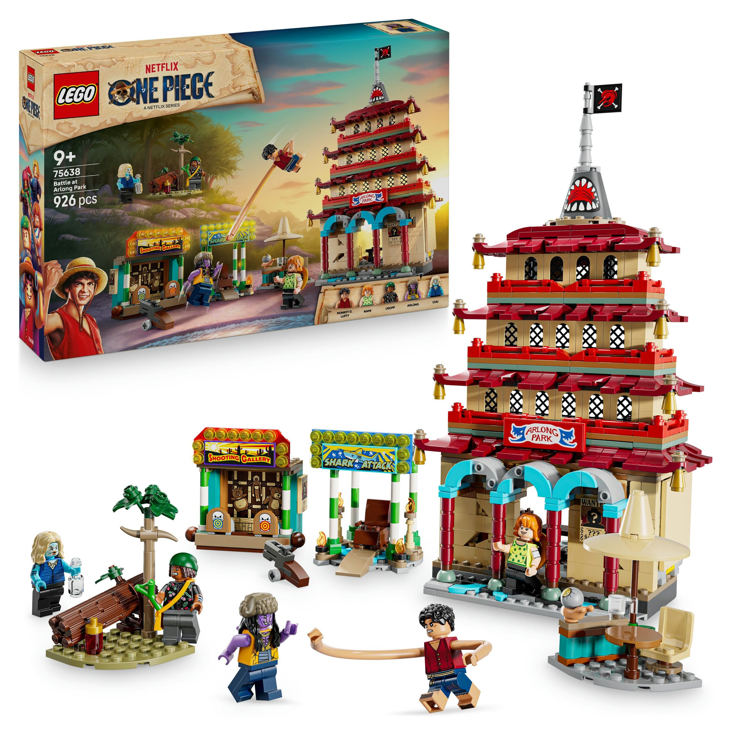 LEGO ONE PIECE 75638 Showdown im Arlong Park, Spielzeug mit Minifigur