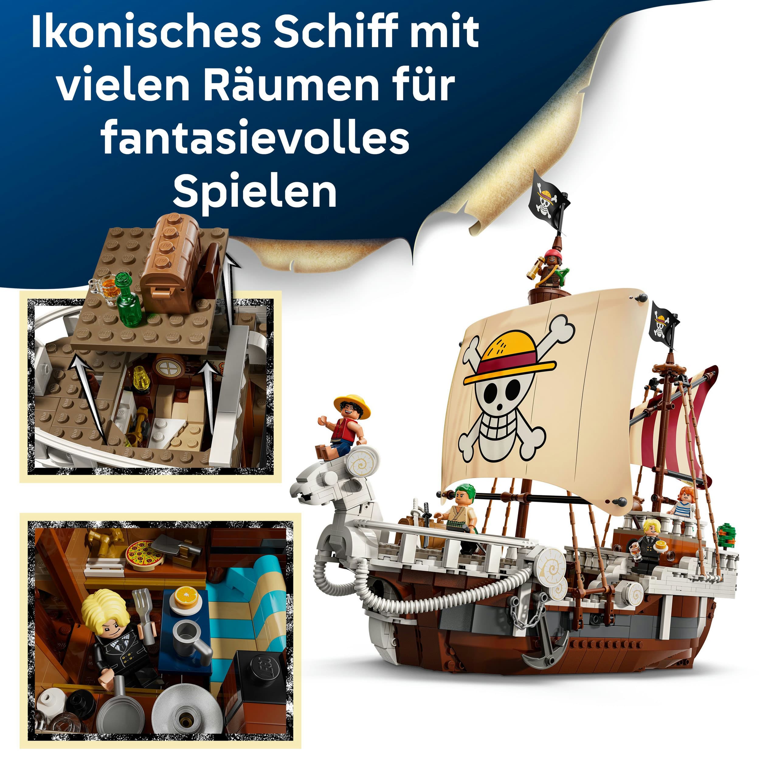 Produktbild LEGO ONE PIECE 75639 Das Piratenschiff Flying Lamb, Kinder Spielzeug 6 von 8