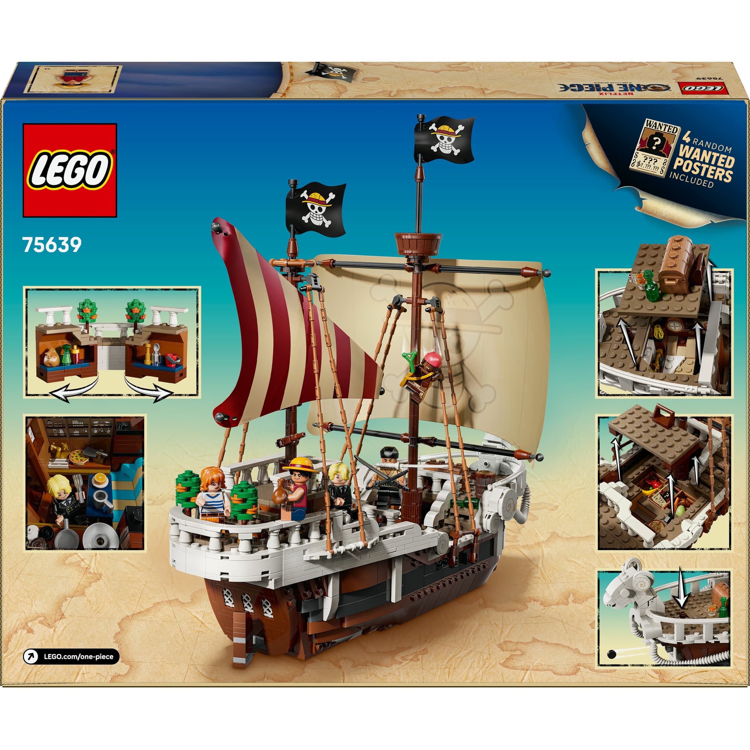 Produktbild LEGO ONE PIECE 75639 Das Piratenschiff Flying Lamb, Kinder Spielzeug 2 von 8