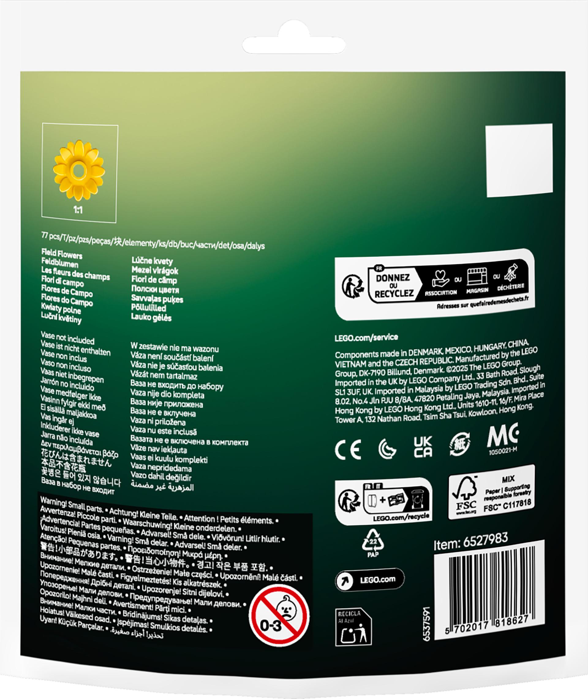 Produktbild LEGO Botanicals Feldblumen (30701); Bauset 3 von 3
