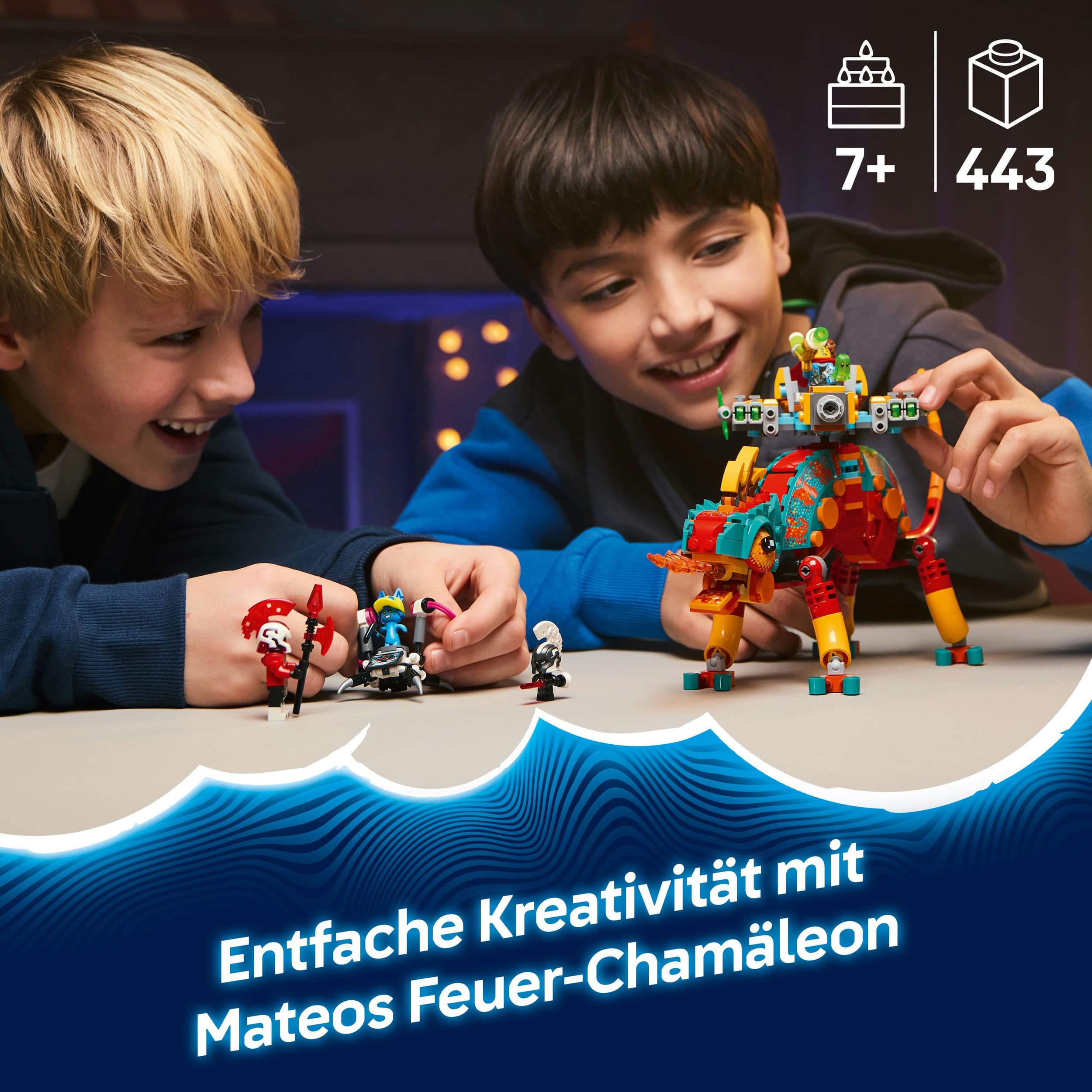 Produktbild LEGO DREAMZzz 2-in-1 Mateos Feuer-Chamäleon - Fantasy-Tierfigur - 71492 7 von 7