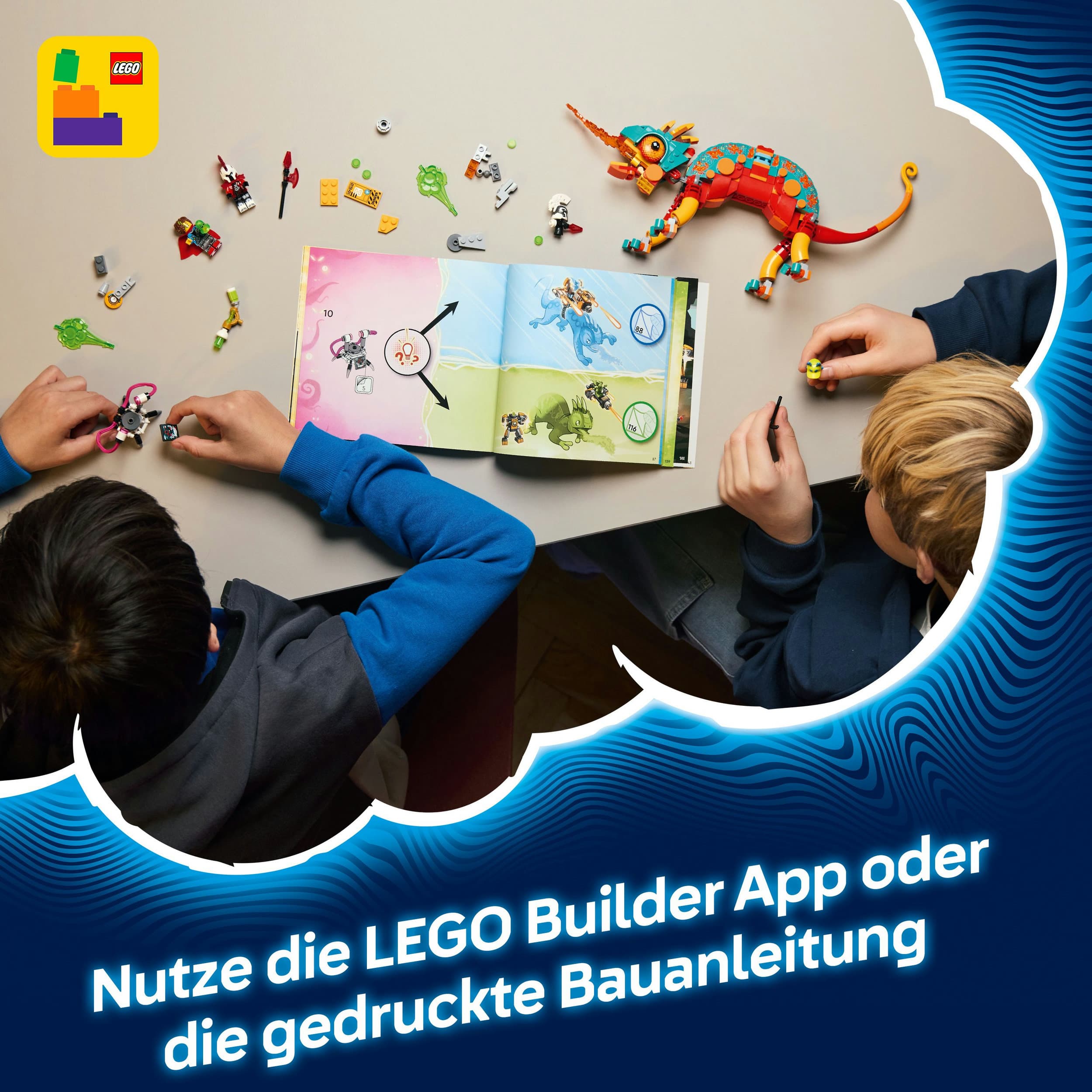 Produktbild LEGO DREAMZzz 2-in-1 Mateos Feuer-Chamäleon - Fantasy-Tierfigur - 71492 3 von 7