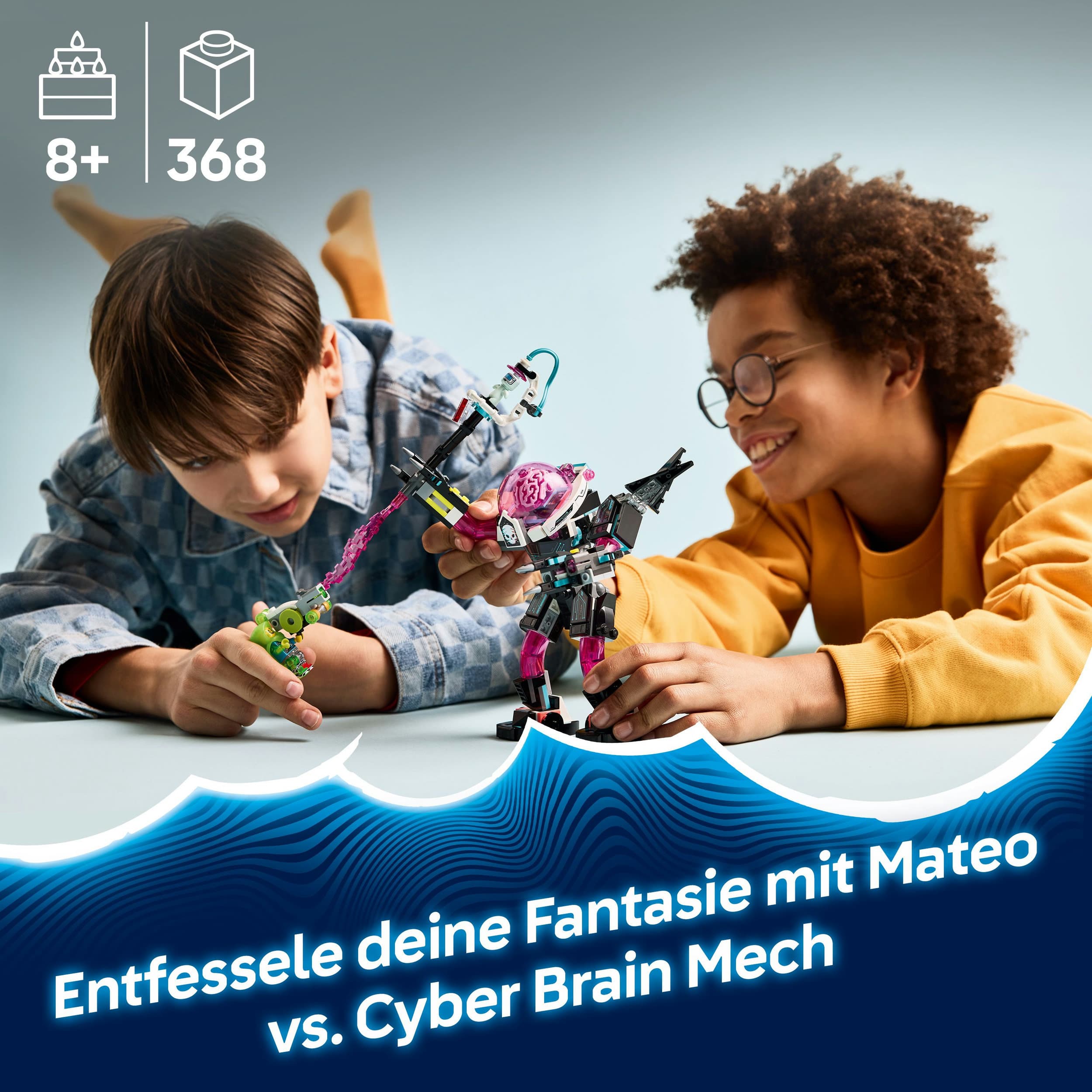 Produktbild LEGO DREAMZzz 2-in-1 Mateo vs. Cyberhirn-Mech - Spielzeugroboter - 71495 7 von 7