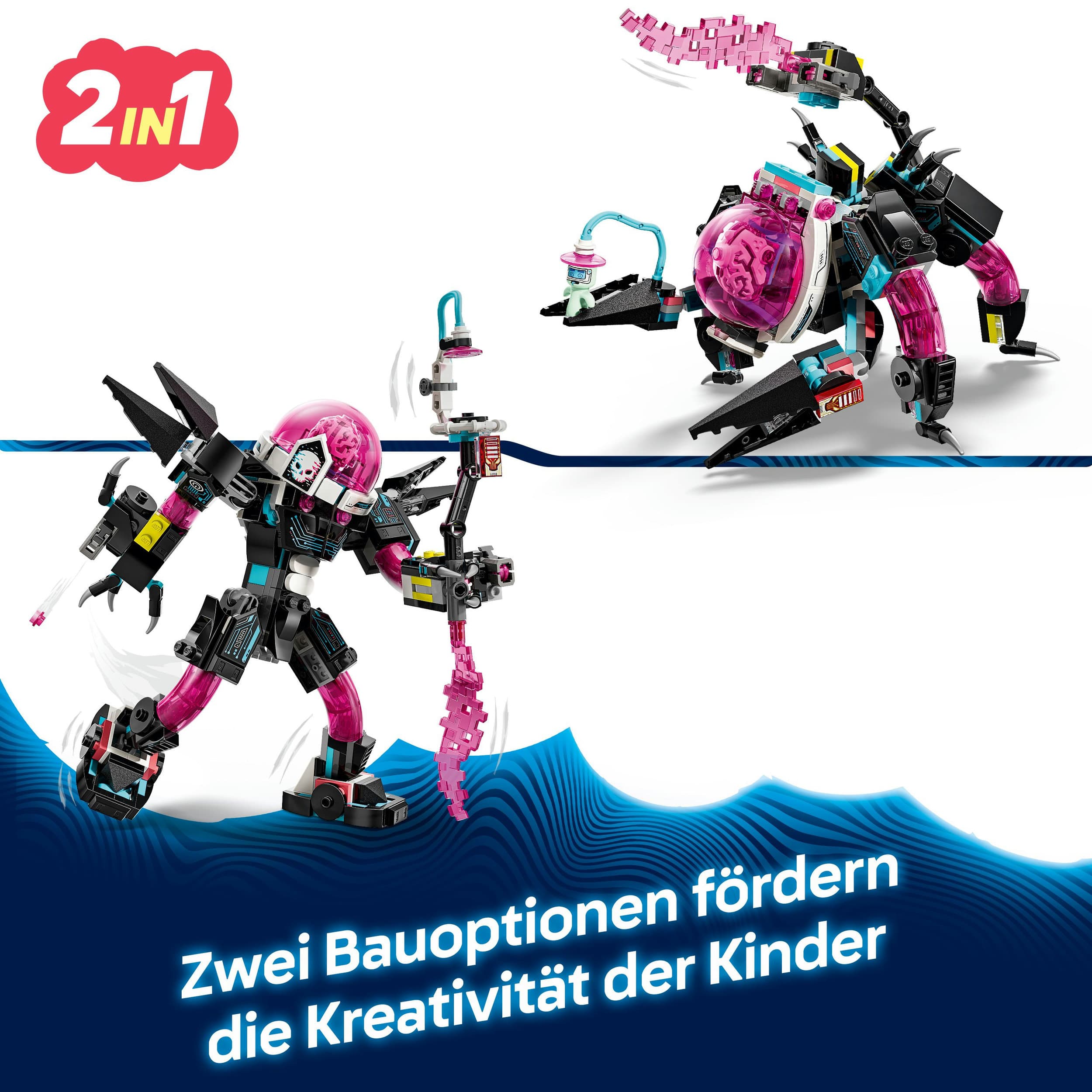 Produktbild LEGO DREAMZzz 2-in-1 Mateo vs. Cyberhirn-Mech - Spielzeugroboter - 71495 6 von 7