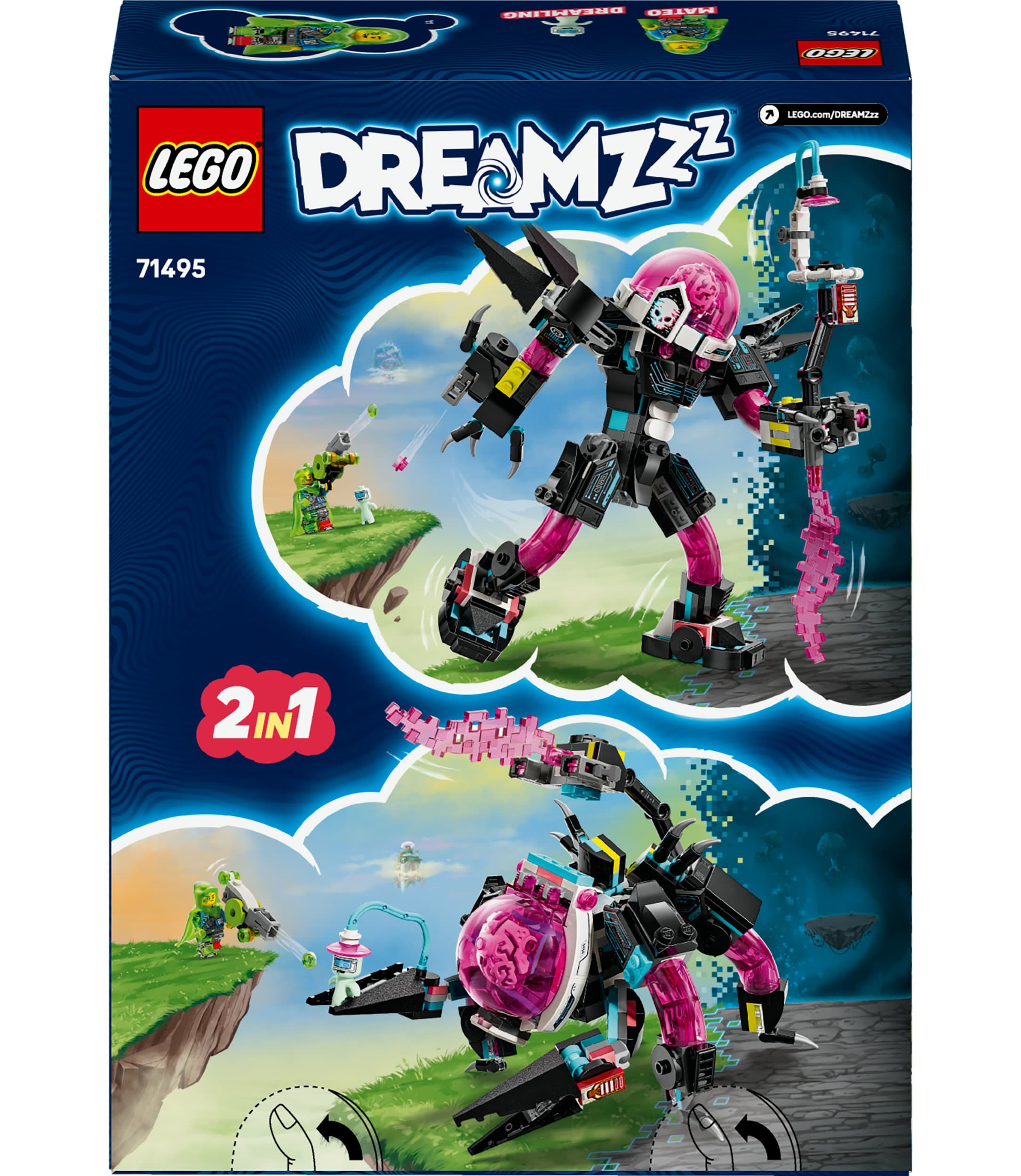 Produktbild LEGO DREAMZzz 2-in-1 Mateo vs. Cyberhirn-Mech - Spielzeugroboter - 71495 2 von 7