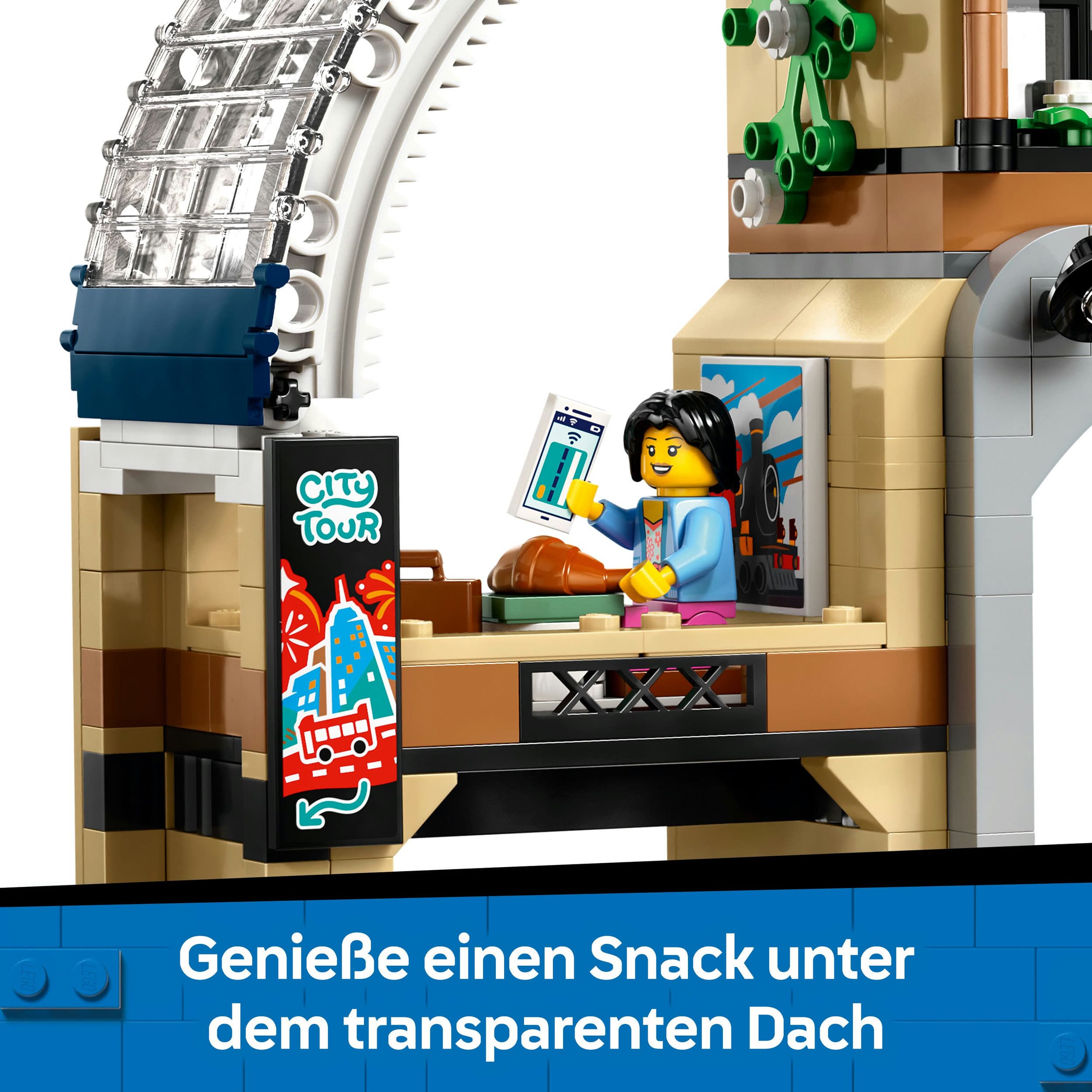 Produktbild LEGO City Hauptbahnhof, Set für Fans von Modelleisenbahnen 60469 4 von 7