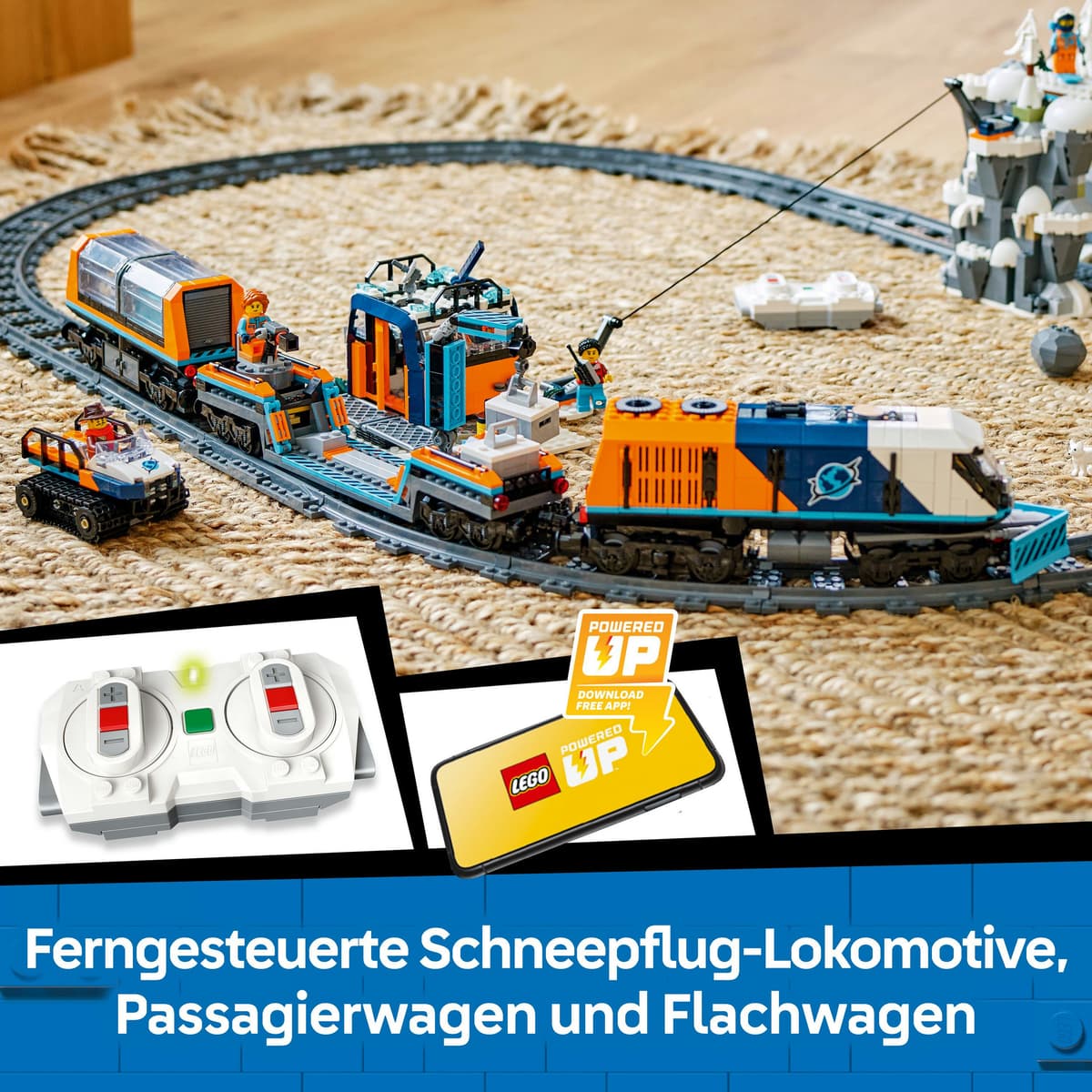  LEGO City Arktis-Polarexpress - Ferngesteuerte Eisenbahn - 60470 online Illustration 