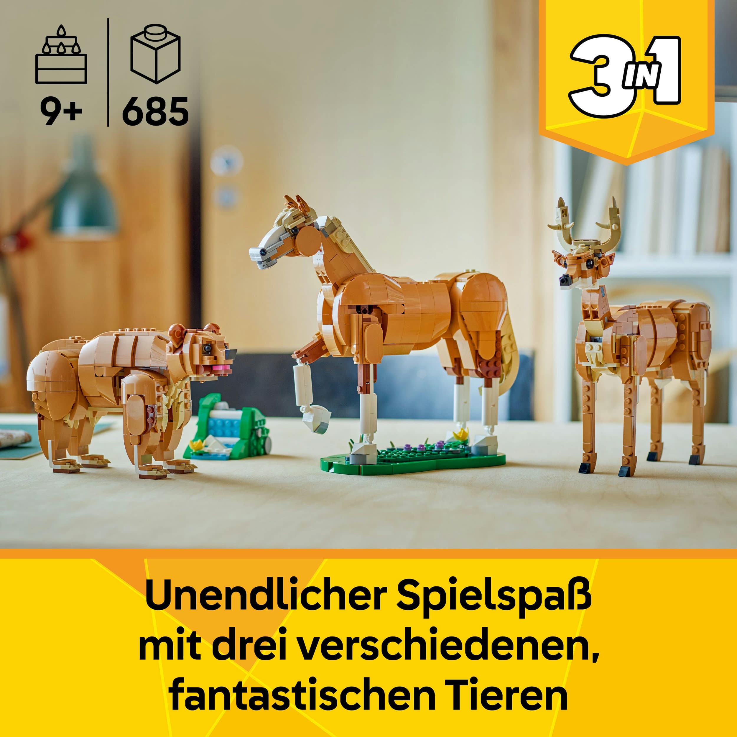 Produktbild LEGO Creator Prächtiges Ross 31166 , Konstruktionsspielzeug, LEGO Tiere 7 von 8