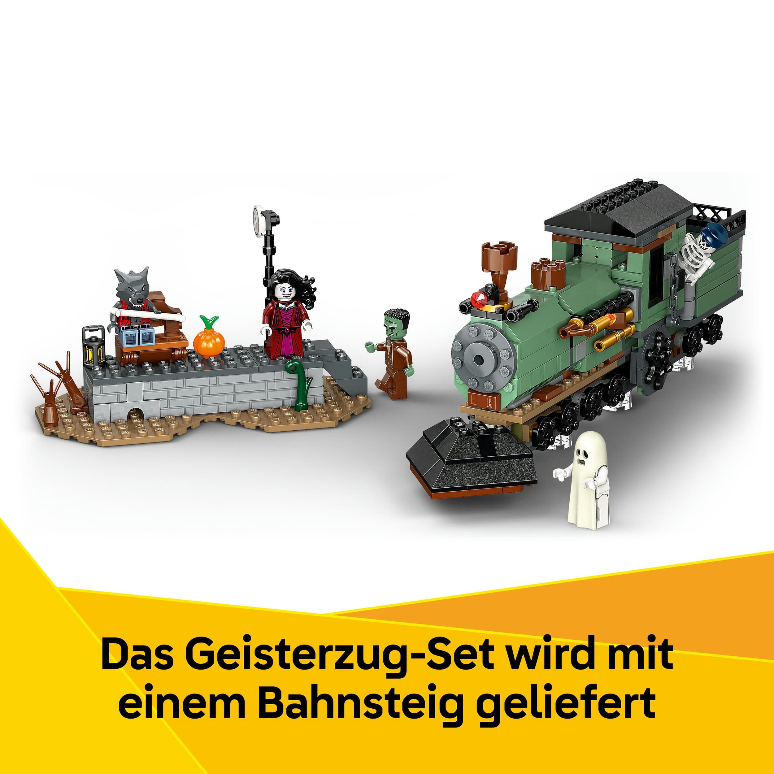 Produktbild LEGO Creator Geisterhaus, 31167, 3-in-1 Spielzeug mit Haus und LEGO Zug 5 von 8