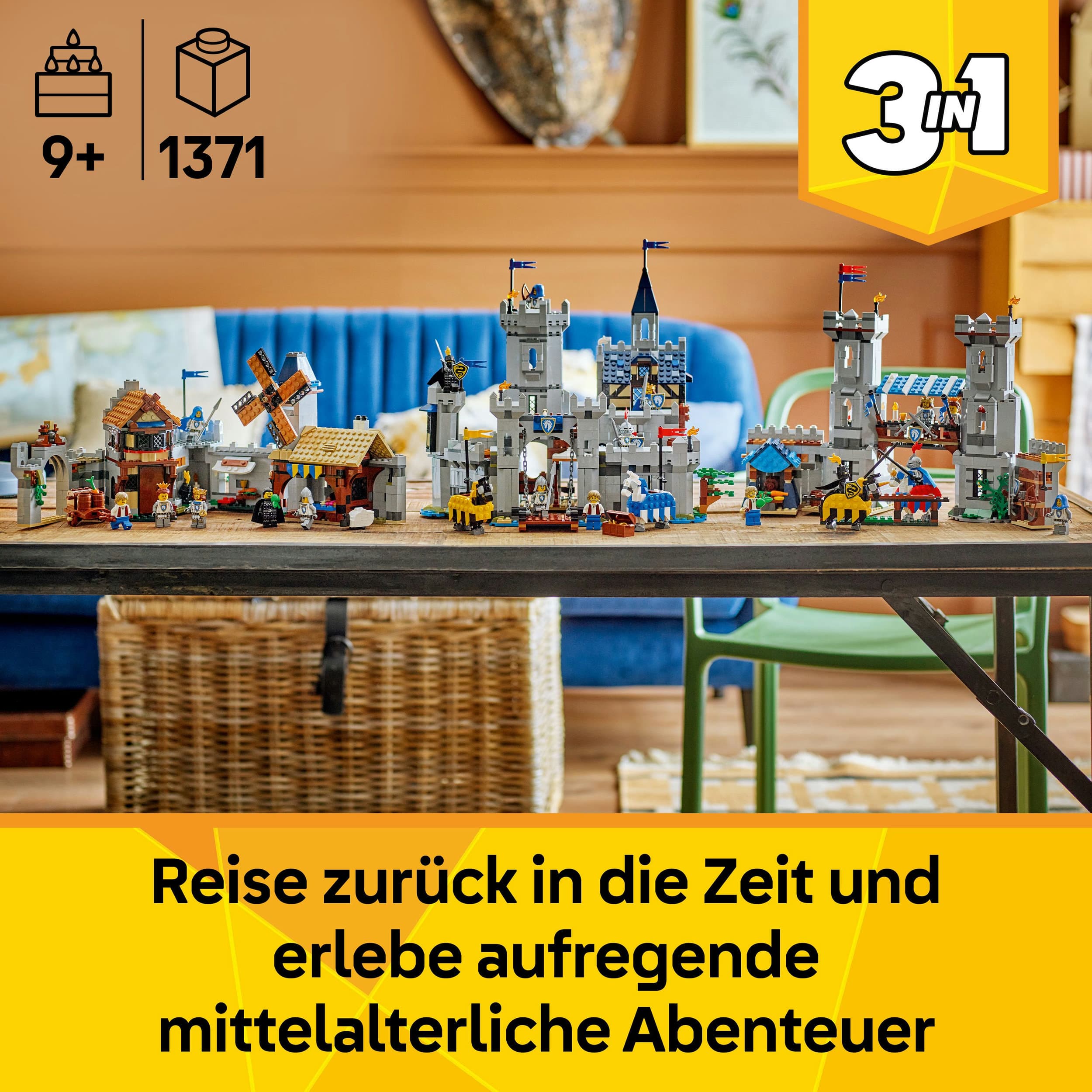 Produktbild LEGO Creator Ritterburg im Mittelalter 31168, 3-in-1 Bauset, LEGO Ritter 7 von 8