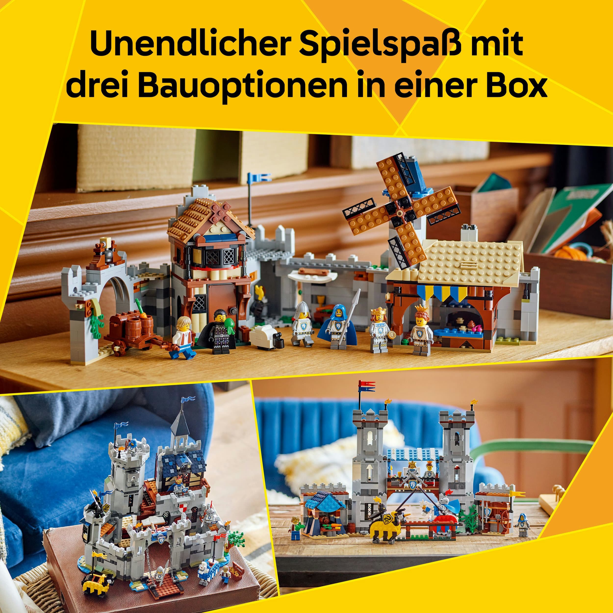 Produktbild LEGO Creator Ritterburg im Mittelalter 31168, 3-in-1 Bauset, LEGO Ritter 6 von 8