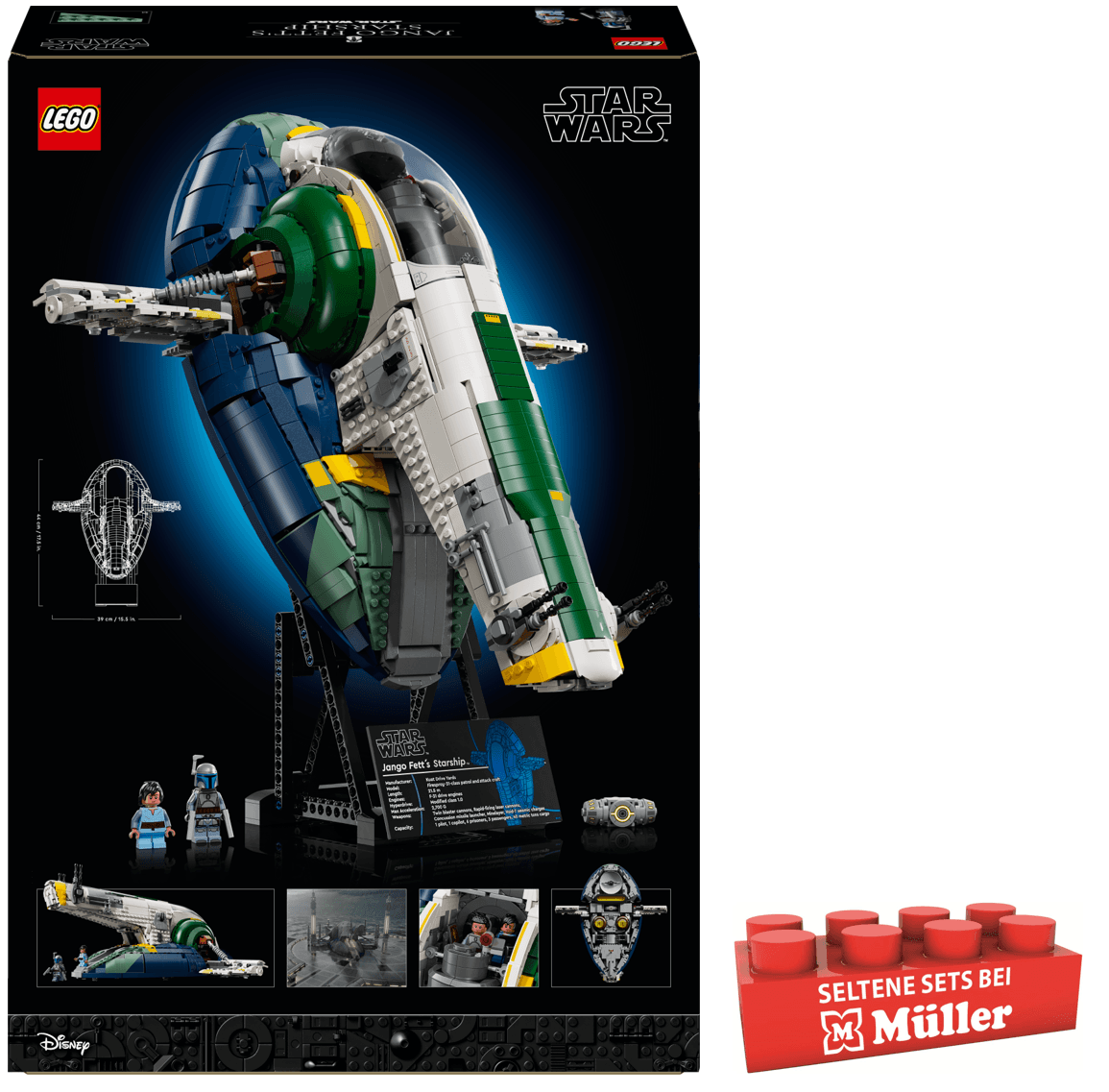 LEGO Star Wars Jango Fetts Sternenschiff der Firespray-Klasse 75409