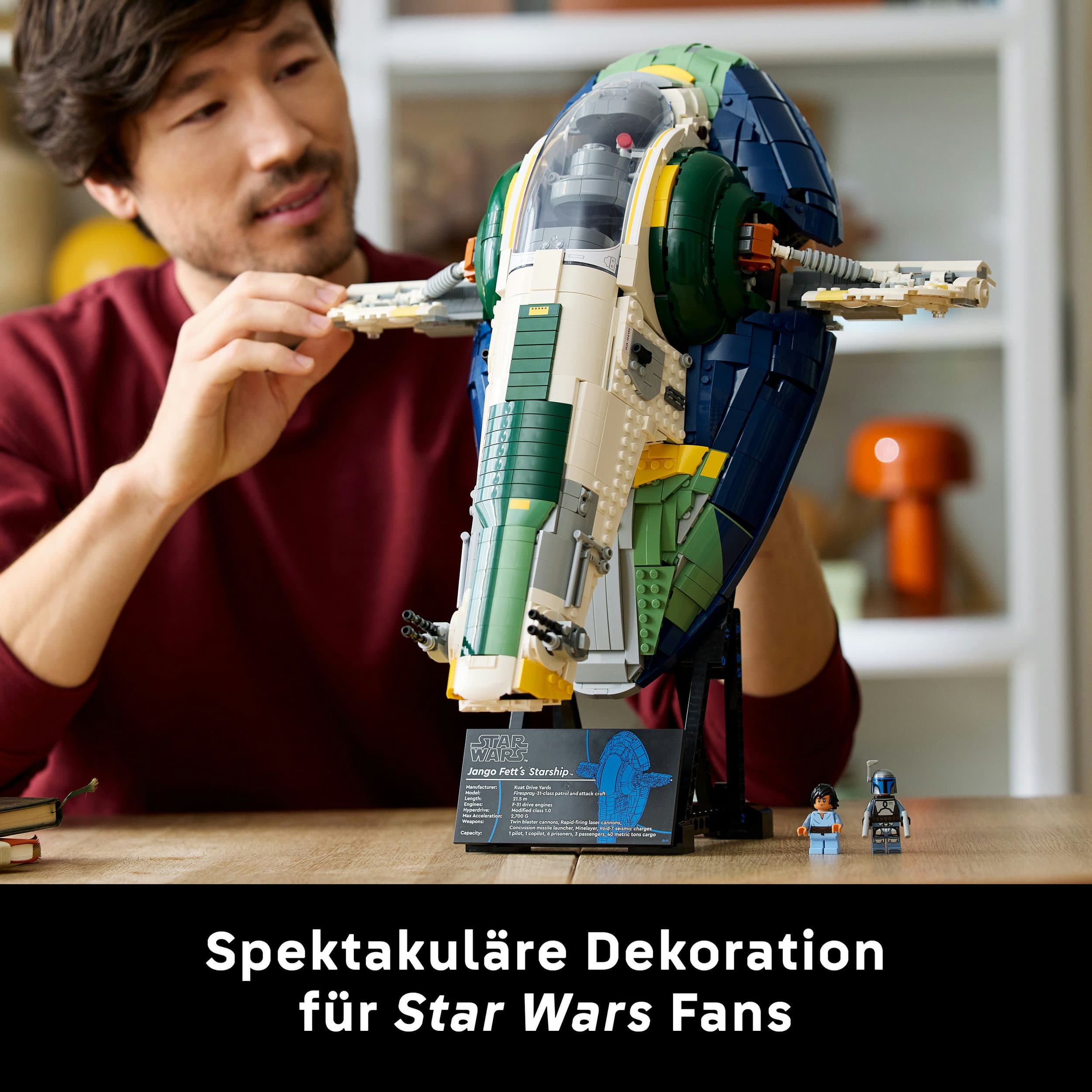 Produktbild LEGO Star Wars Jango Fetts Sternenschiff der Firespray-Klasse 75409 4 von 10