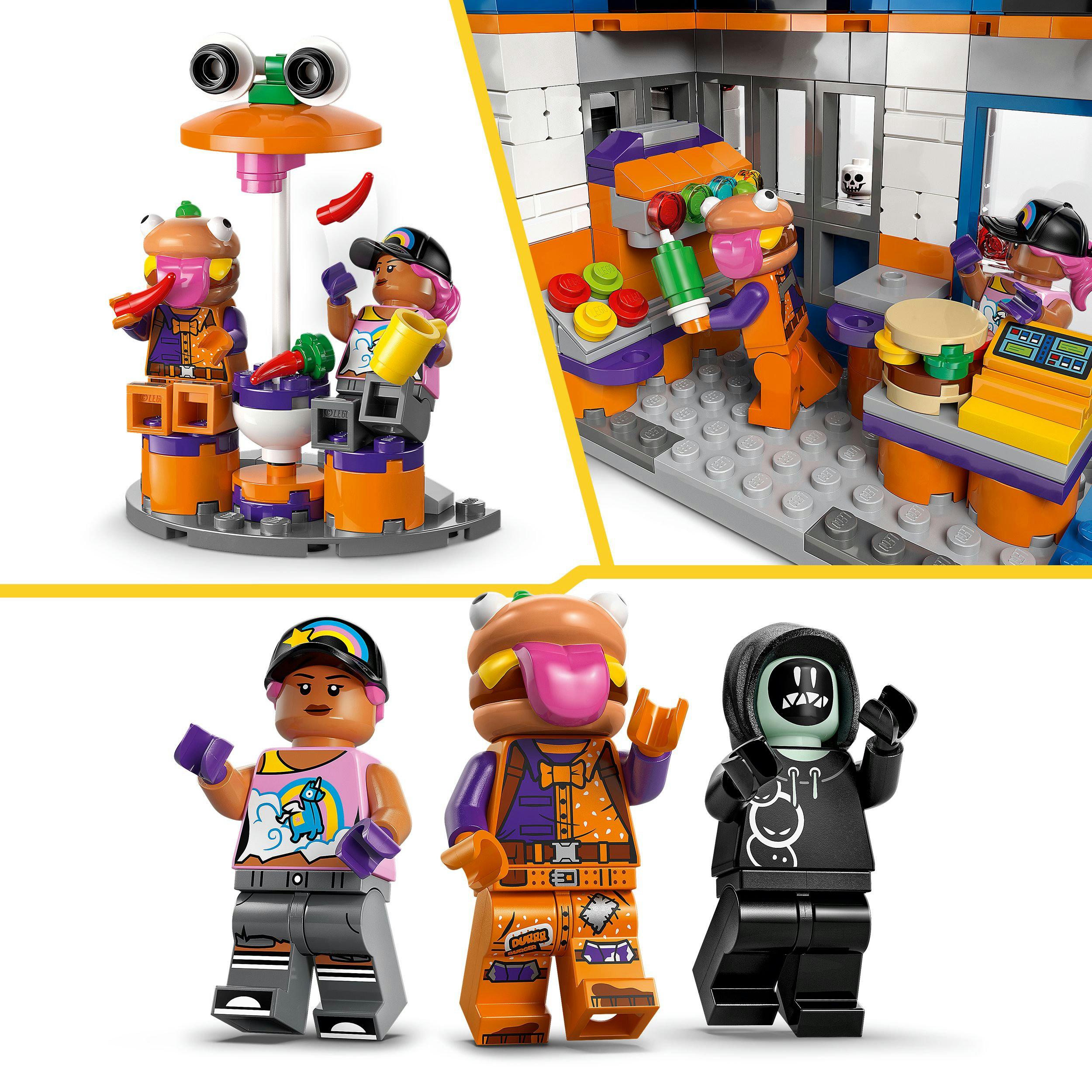 Produktbild LEGO Fortnite 77076 Durrr Burger Restaurant, Gaming-Geschenk mit Figuren 4 von 7