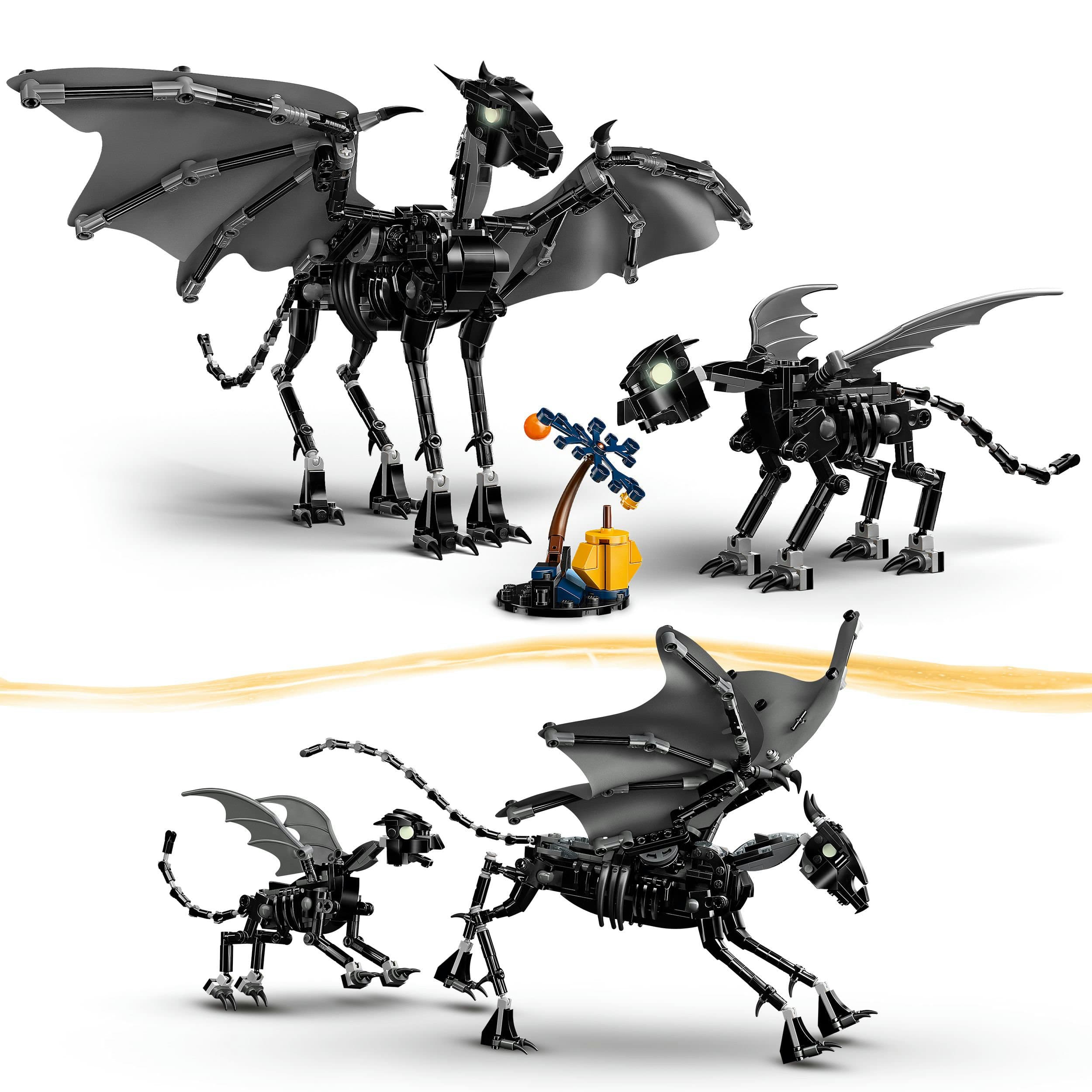 Produktbild LEGO Harry Potter Thestralfamilie Spielzeug, Figuren zum Sammeln 76458 2 von 9