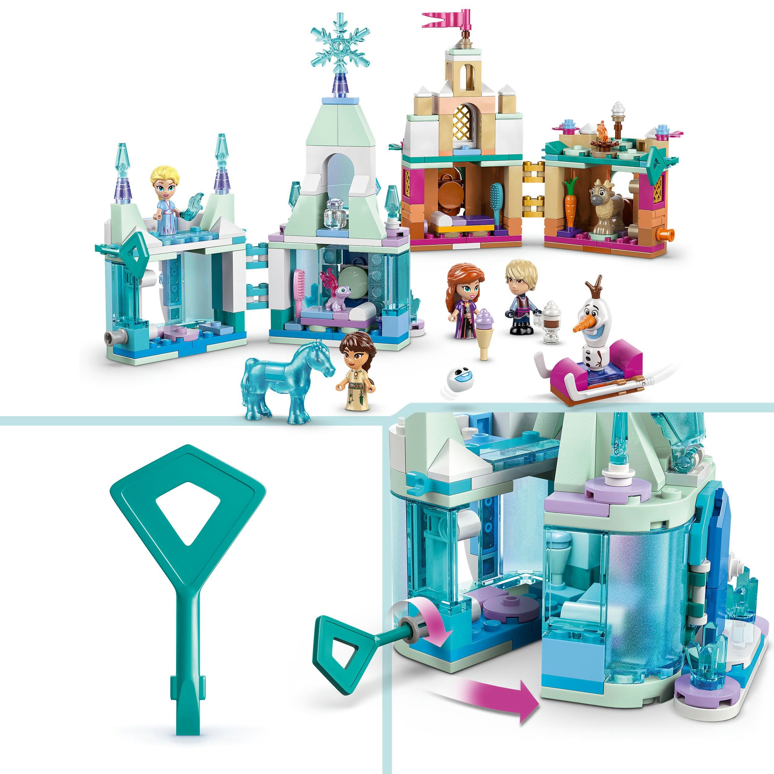 Produktbild LEGO ǀ Disney Frozen Schloss Arendelle und Elsas Eispalast Bauset 43278 5 von 9