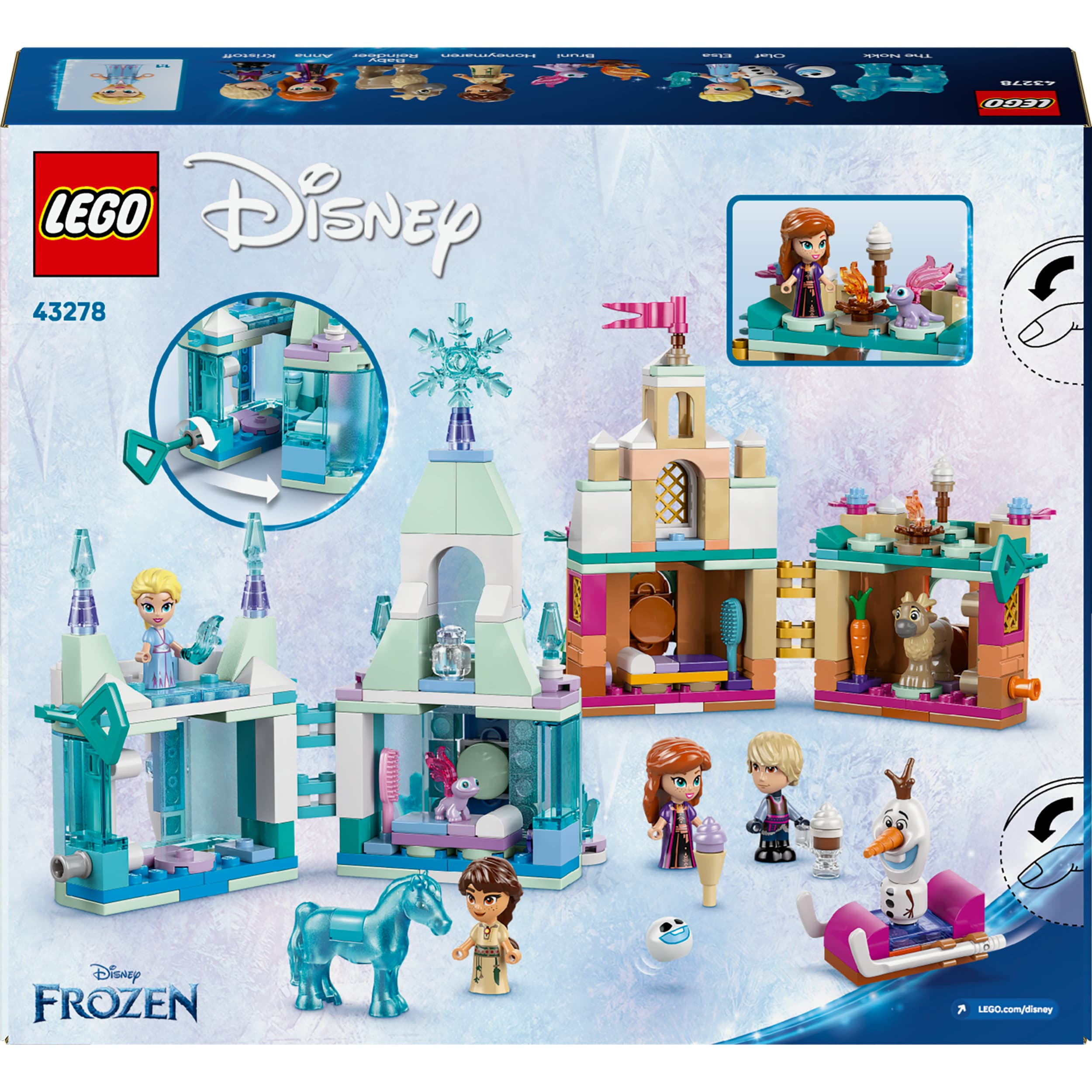 Produktbild LEGO ǀ Disney Frozen Schloss Arendelle und Elsas Eispalast Bauset 43278 2 von 9