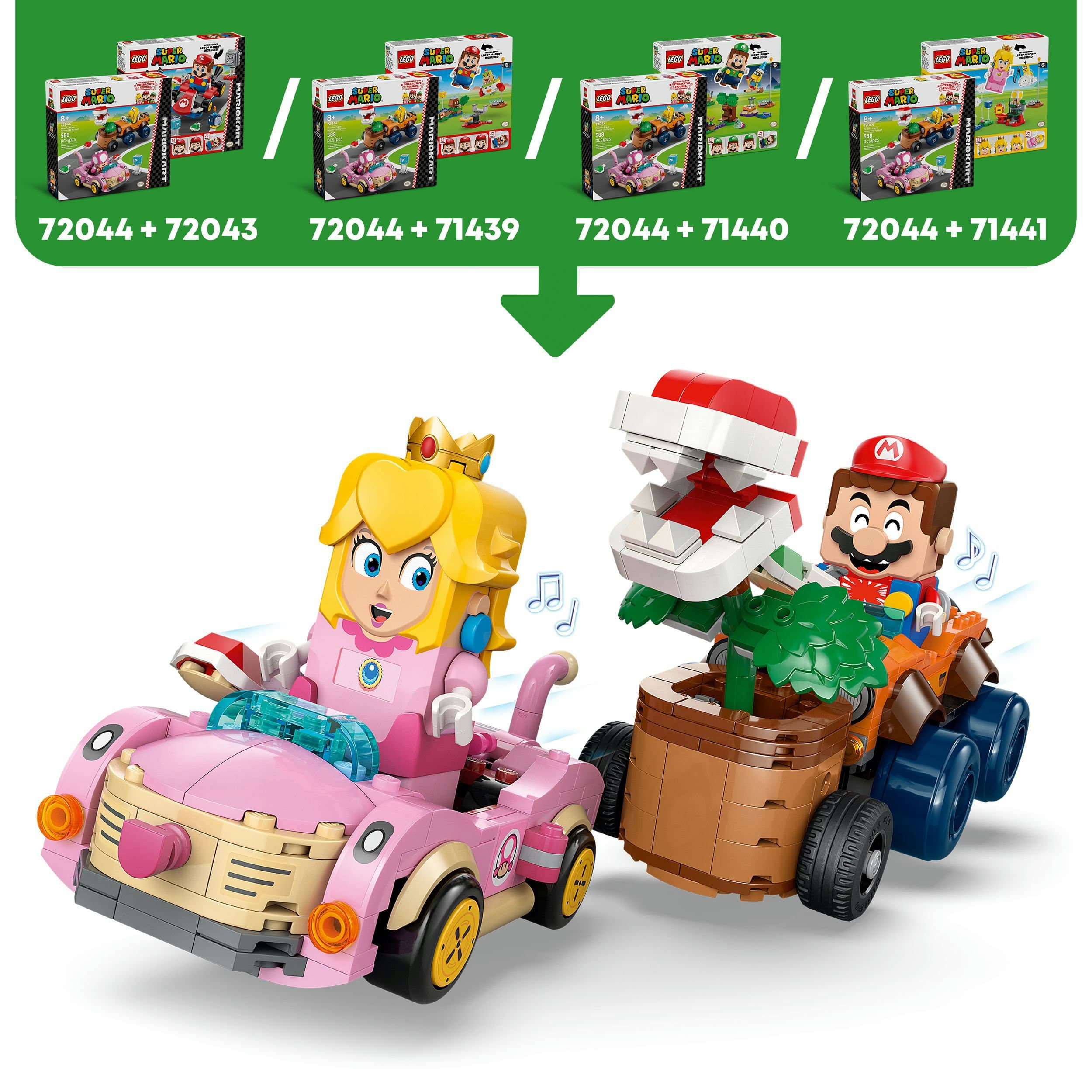 Produktbild LEGO® Super Mario™: Mario Kart™ – Power-Up-Jagd mit Piranha-Pflanzen 72044 6 von 10