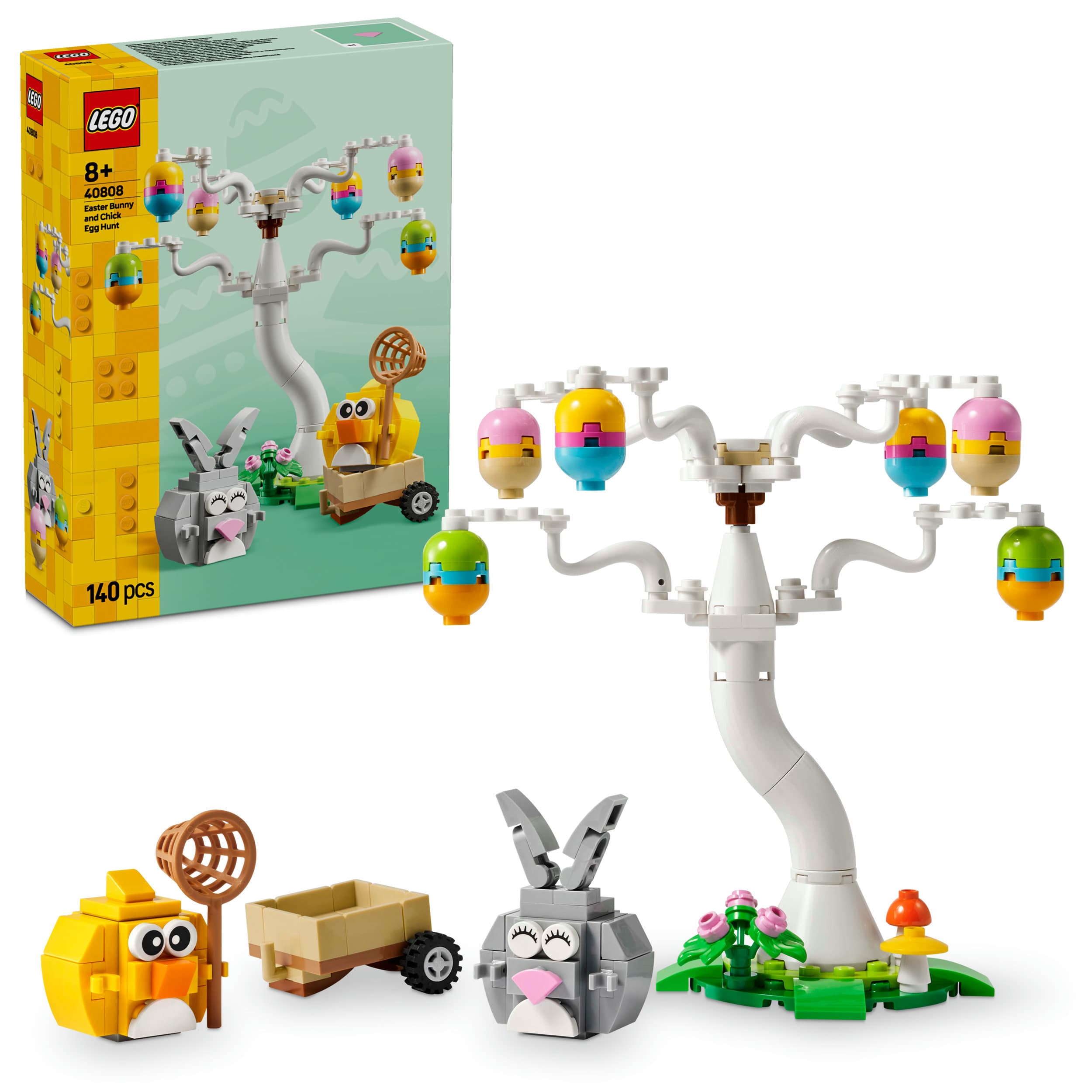 LEGO 40808 Osterhase und Ostereiersuche, Spielzeug ab 8 Jahren, Geschenk
