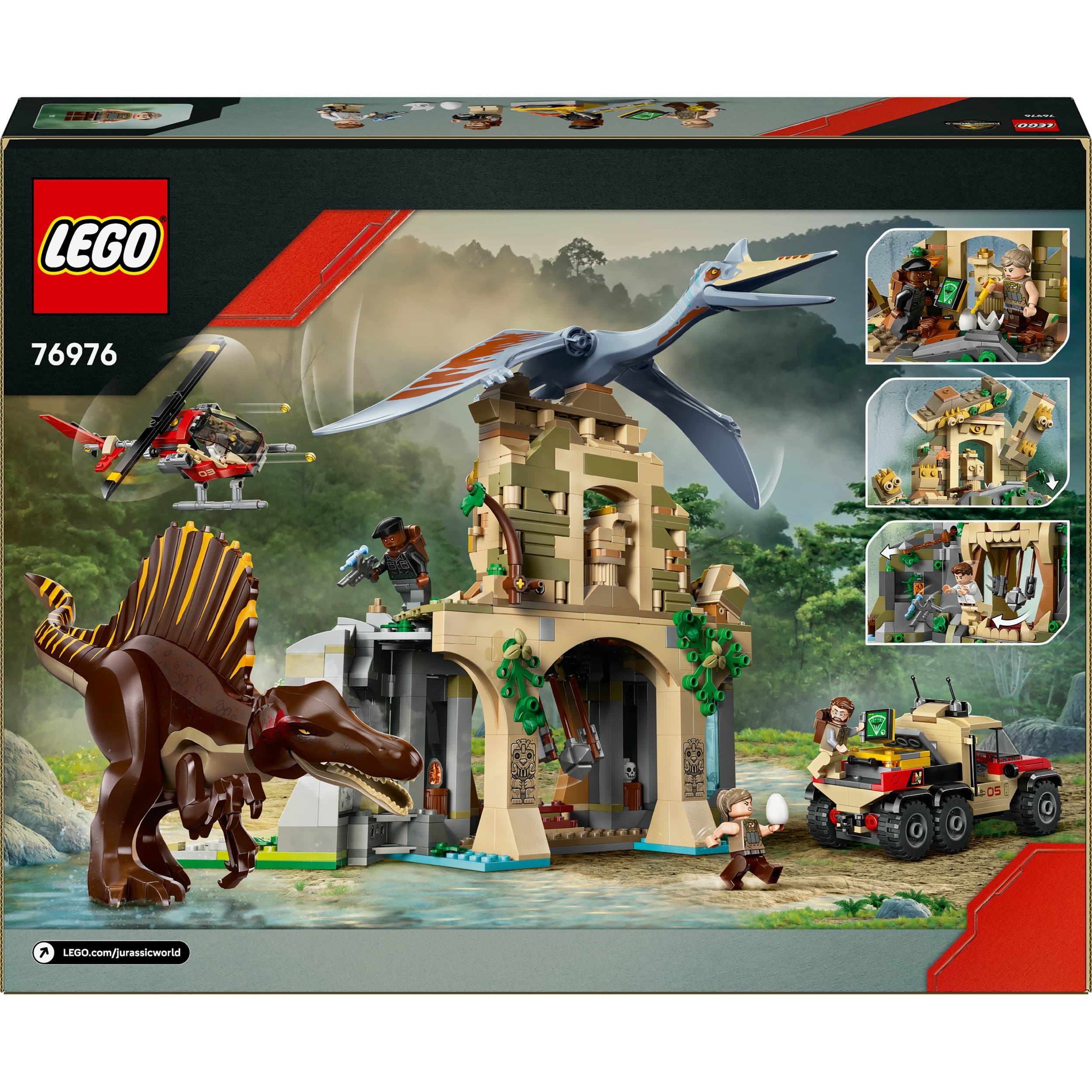 Produktbild LEGO Jurassic World 76976 Spinosaurier & Quetzalcoatlus: Hubschrauber-Einsatz 2 von 7