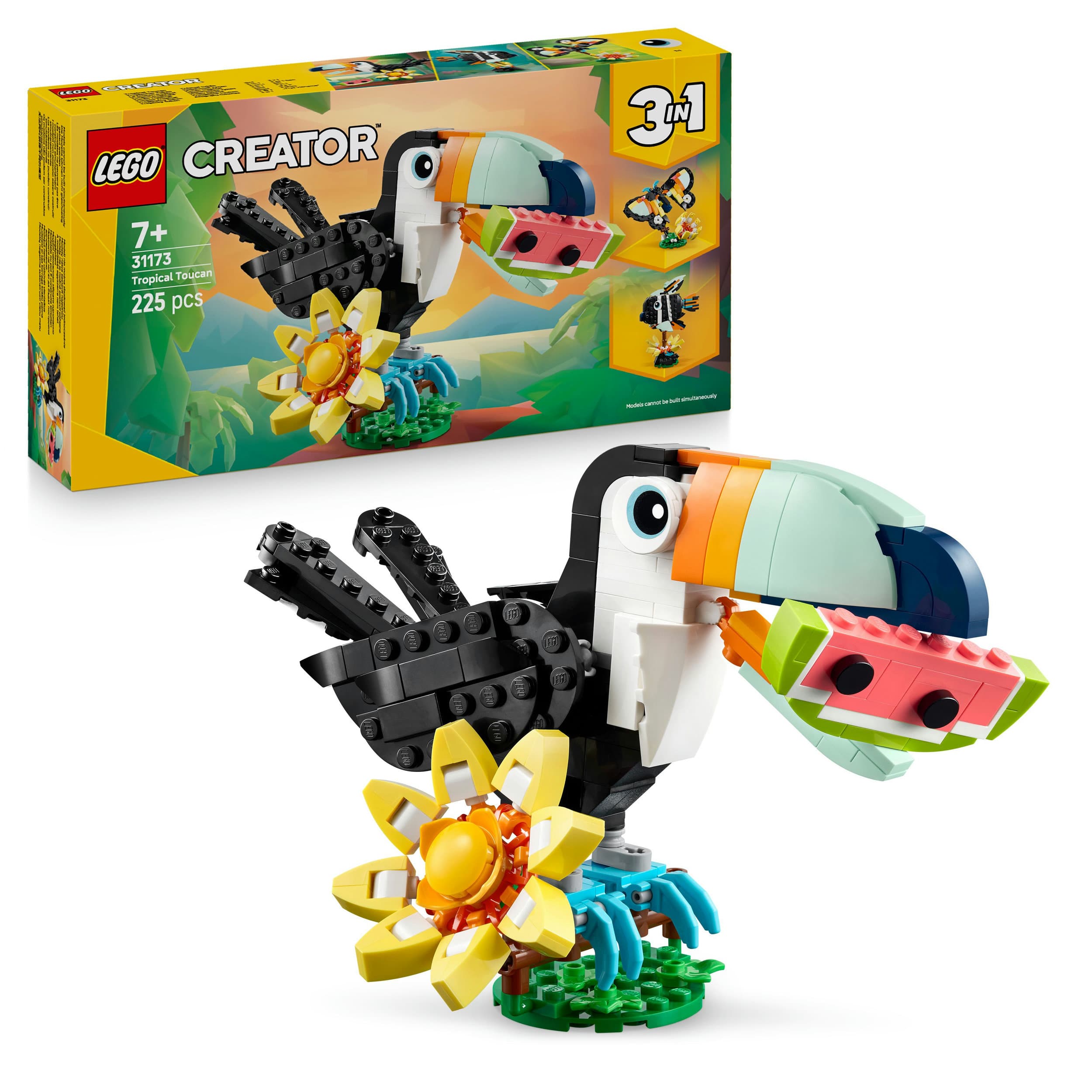 LEGO Creator Wilde Tiere: Tropischer Tukan 31173, 3-in-1 Spielzeug