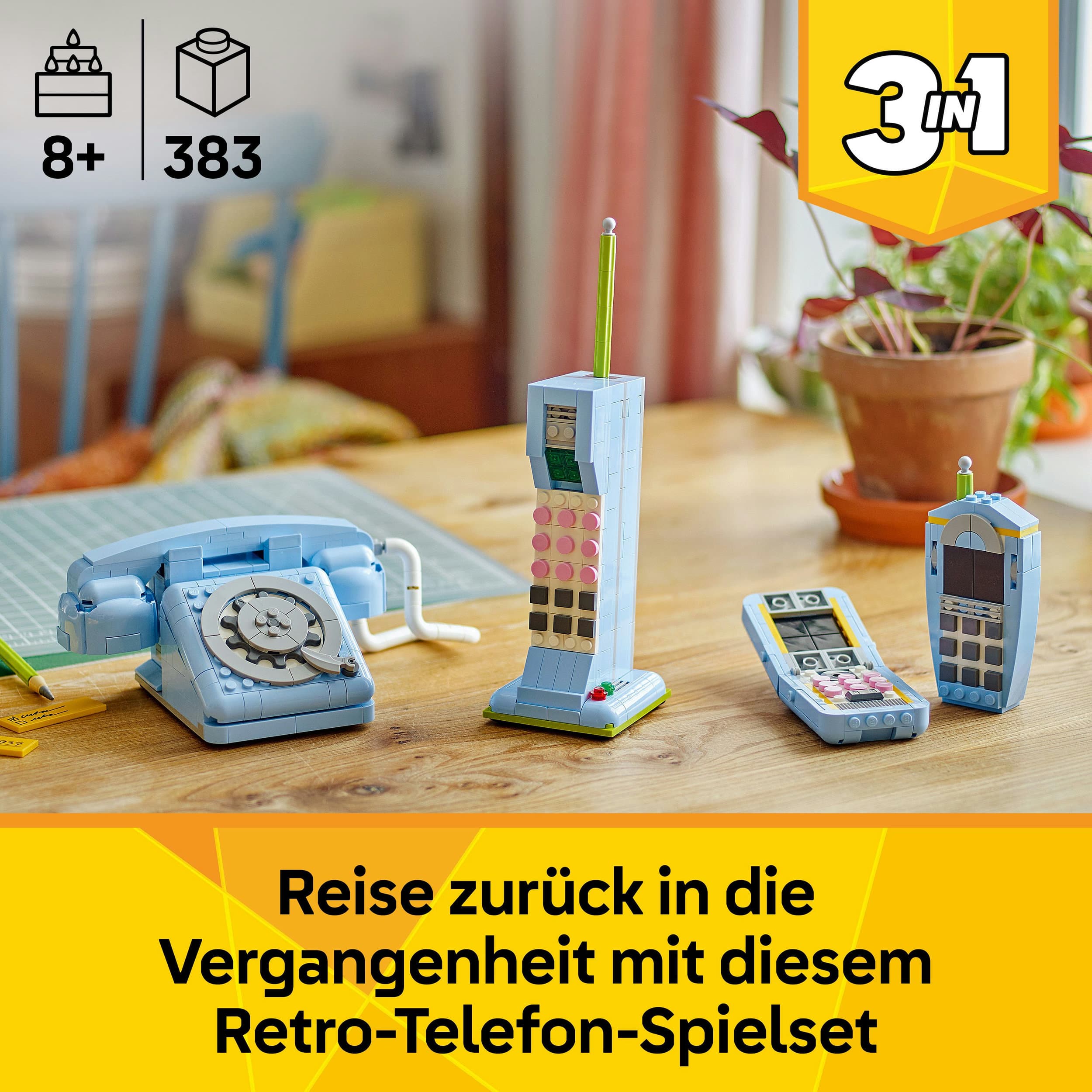 Produktbild LEGO Creator Retro-Telefon 31174 - 3-in-1-Spielset - Telefon aus 1960ern 8 von 9