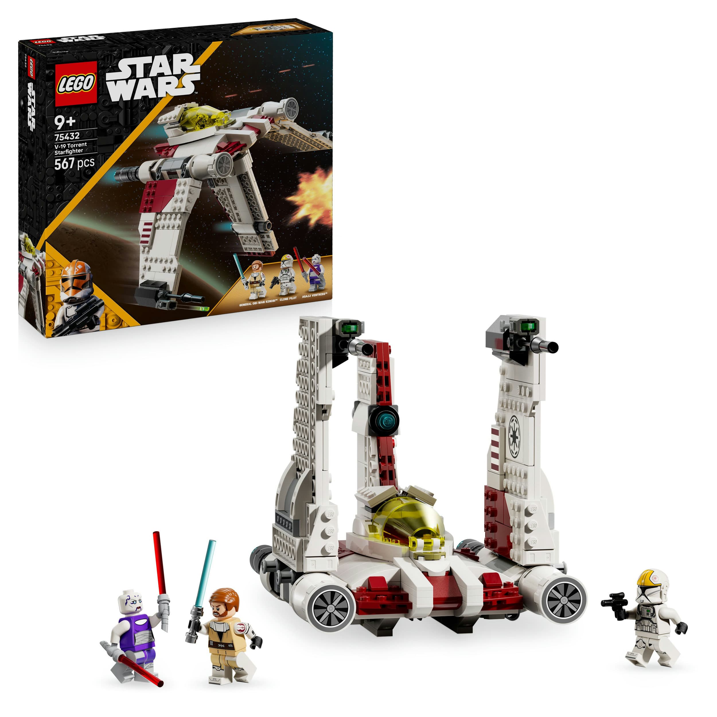 LEGO Star Wars 75432 The Clone Wars V-19 Torrent-Sternjäger, Spielzeug
