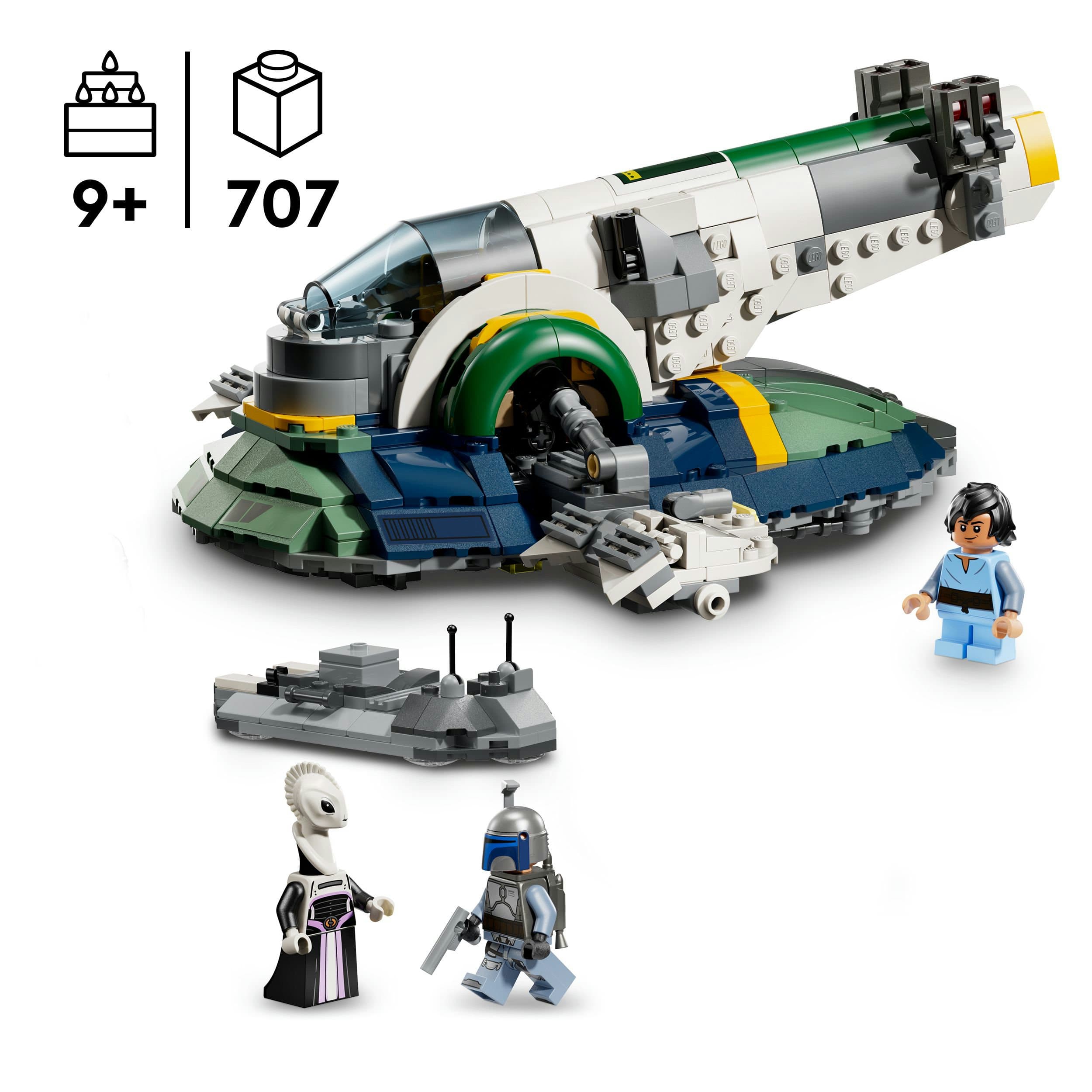 Produktbild LEGO Star Wars 75433 Angriff der Klonkrieger Jango Fetts Sternenschiff 6 von 8